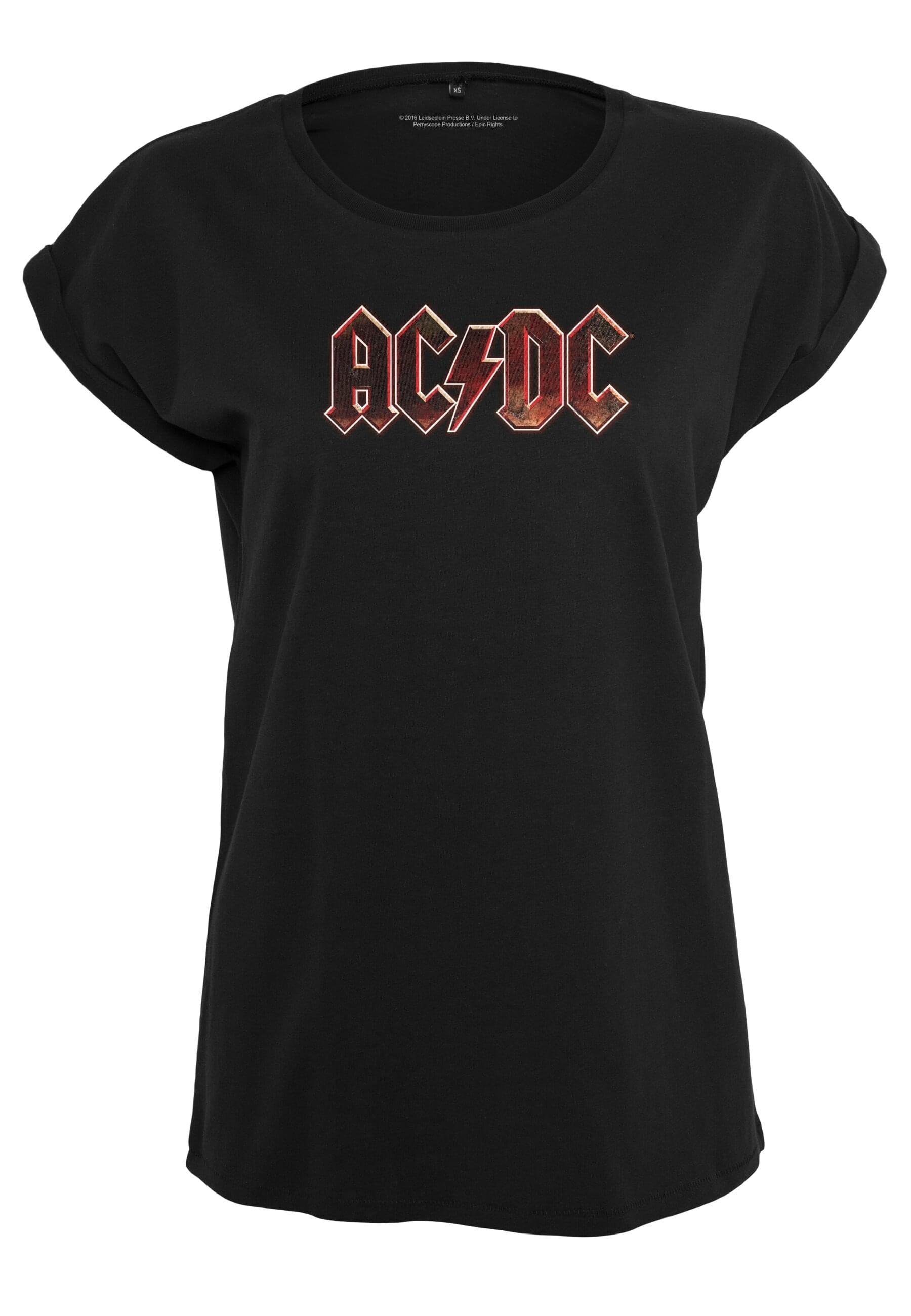 Merchcode Kurzarmshirt Merchcode Damen Ladies AC/DC Voltage Tee (1-tlg)