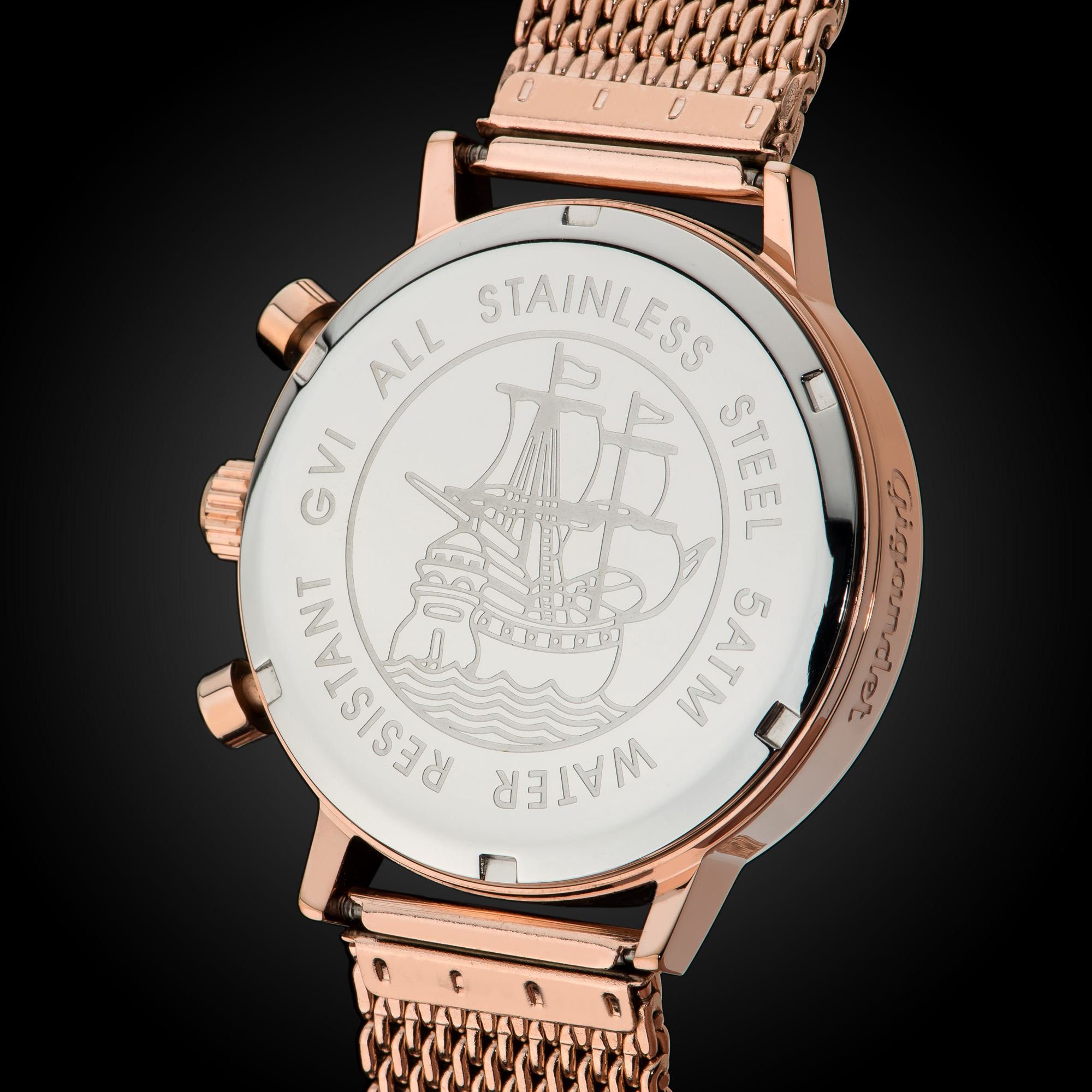 Gigandet Chronograph Classico, Mineralglas, Chronograph, Datumsanzeige, 24-Std. Anzeige