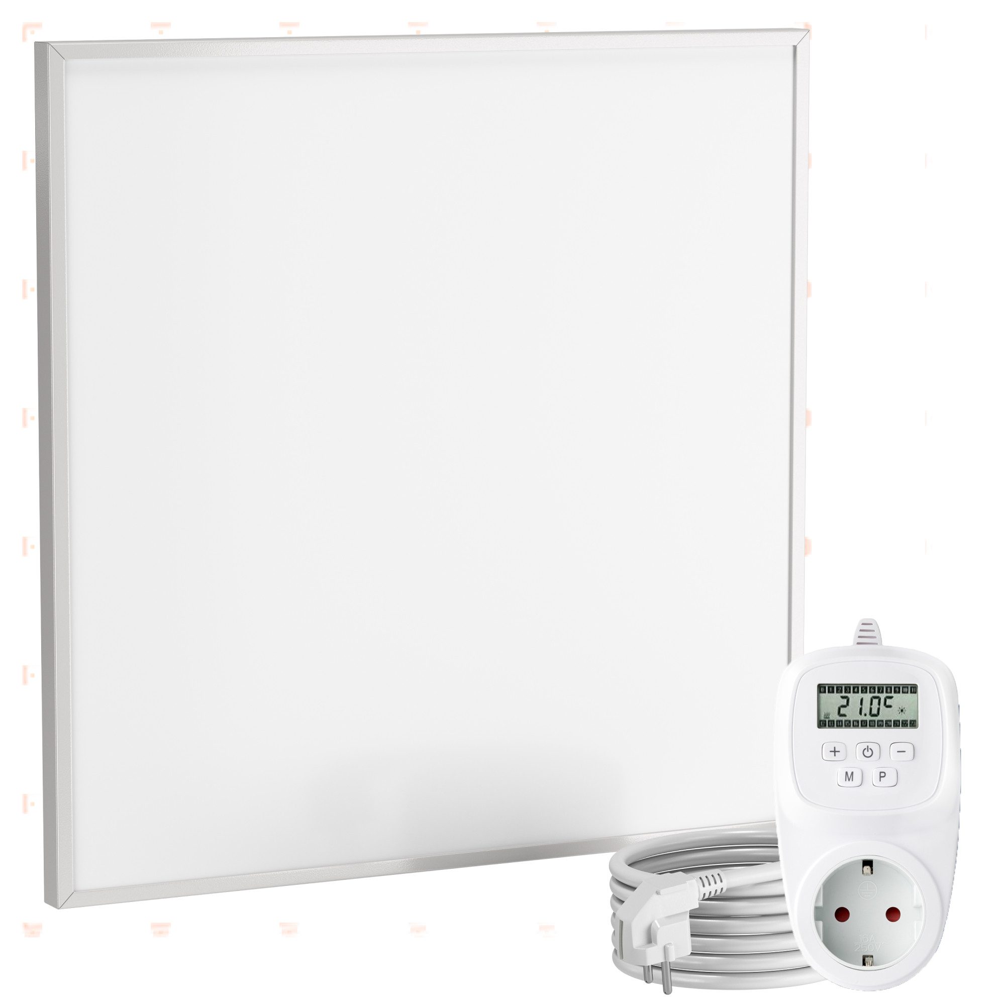 UMBRELLA Infrarotheizung 60x60 Carbon Crystal Infrarot Wandheizung 360 W mit TH12 Thermostat, Überhitzungsschutz, energieeffizient, leistungsstark, langlebig