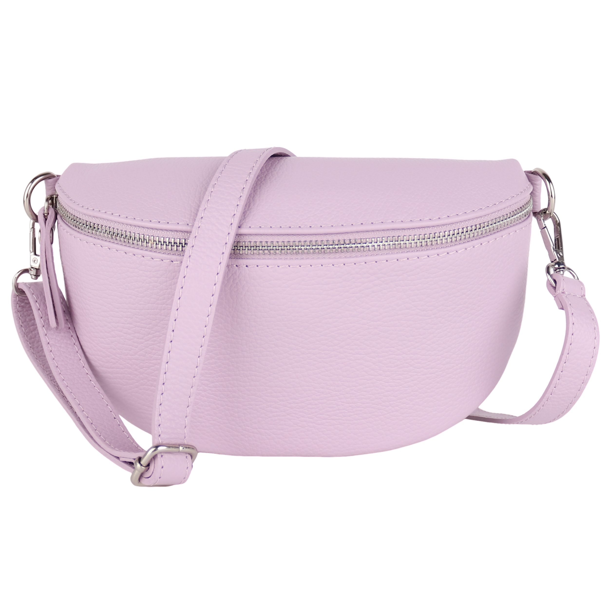 MIRROSI Bauchtasche Damen, Echtleder, Leder, Made in Italy, Umhängetasche, Brusttasche, (Schultertasche für jeden Anlass (1 Tasche & 1 Gurt), 3 Größen auswählbar), Crossbody Bag, Damen Taschen verstellbaren Schulterriemen