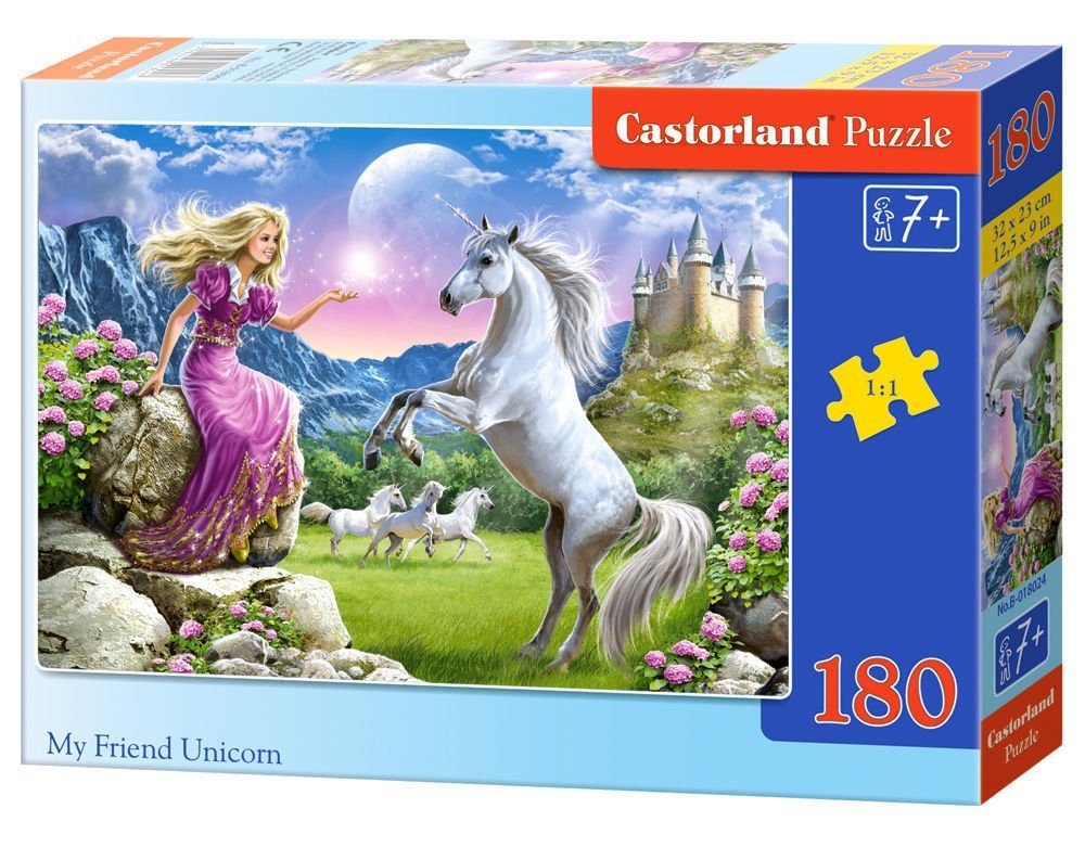 Puzzle Teile, Unicorn,Puzzle 180 Castorland Friend My Castorland B-018024 Puzzleteile