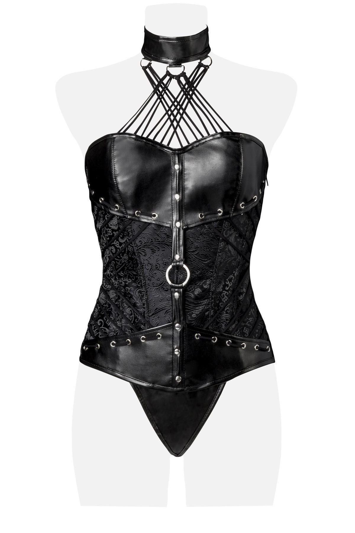 Grey Velvet Corsage Grey Velvet - Corsage mit String 14494 - (2XL,3XL