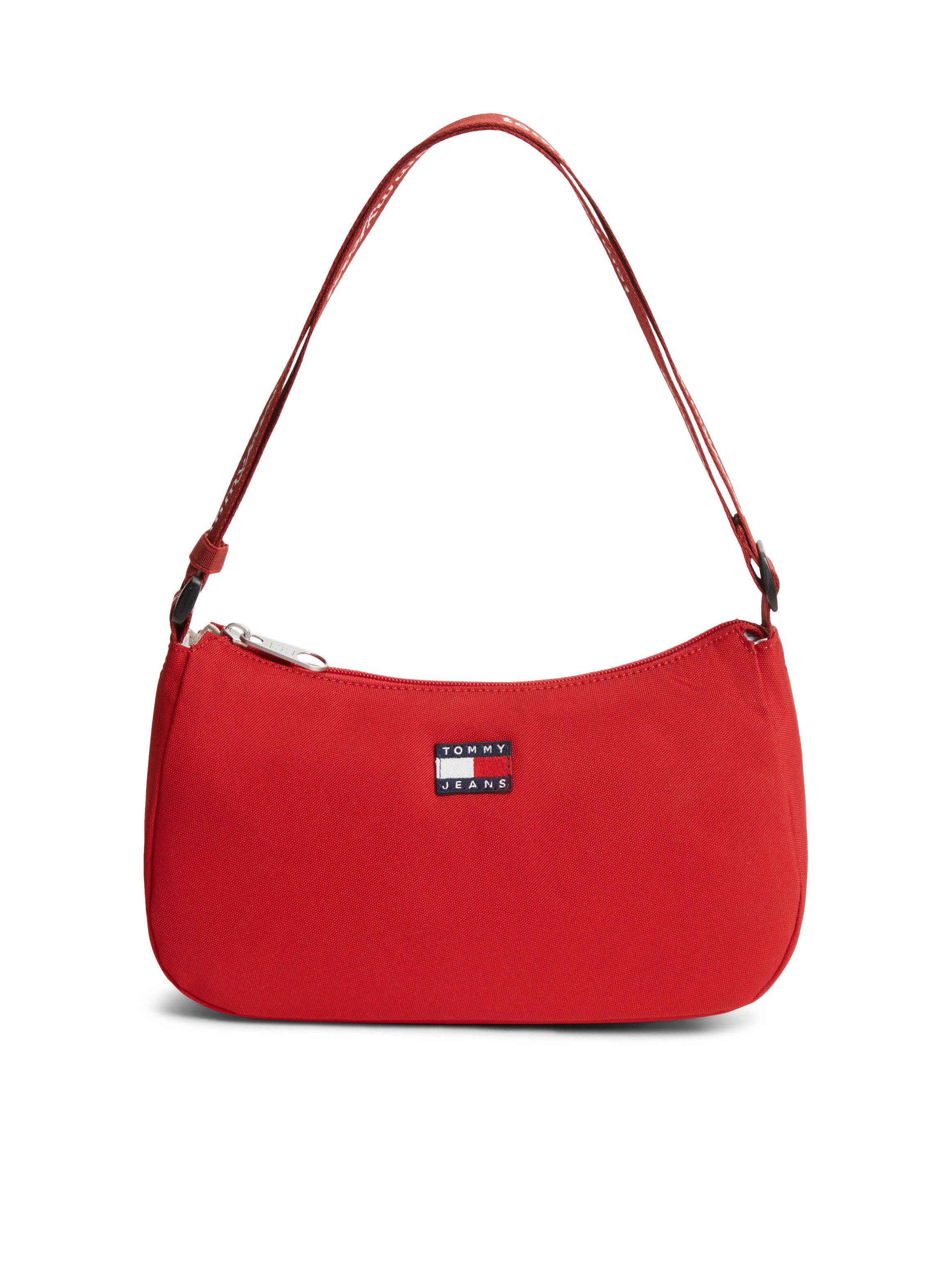 Tommy Jeans Schultertasche TJW ESS DAILY SHOULDER BAG, Damen Handtasche, Umhängetasche mit Logoschriftzug auf dem Riemen
