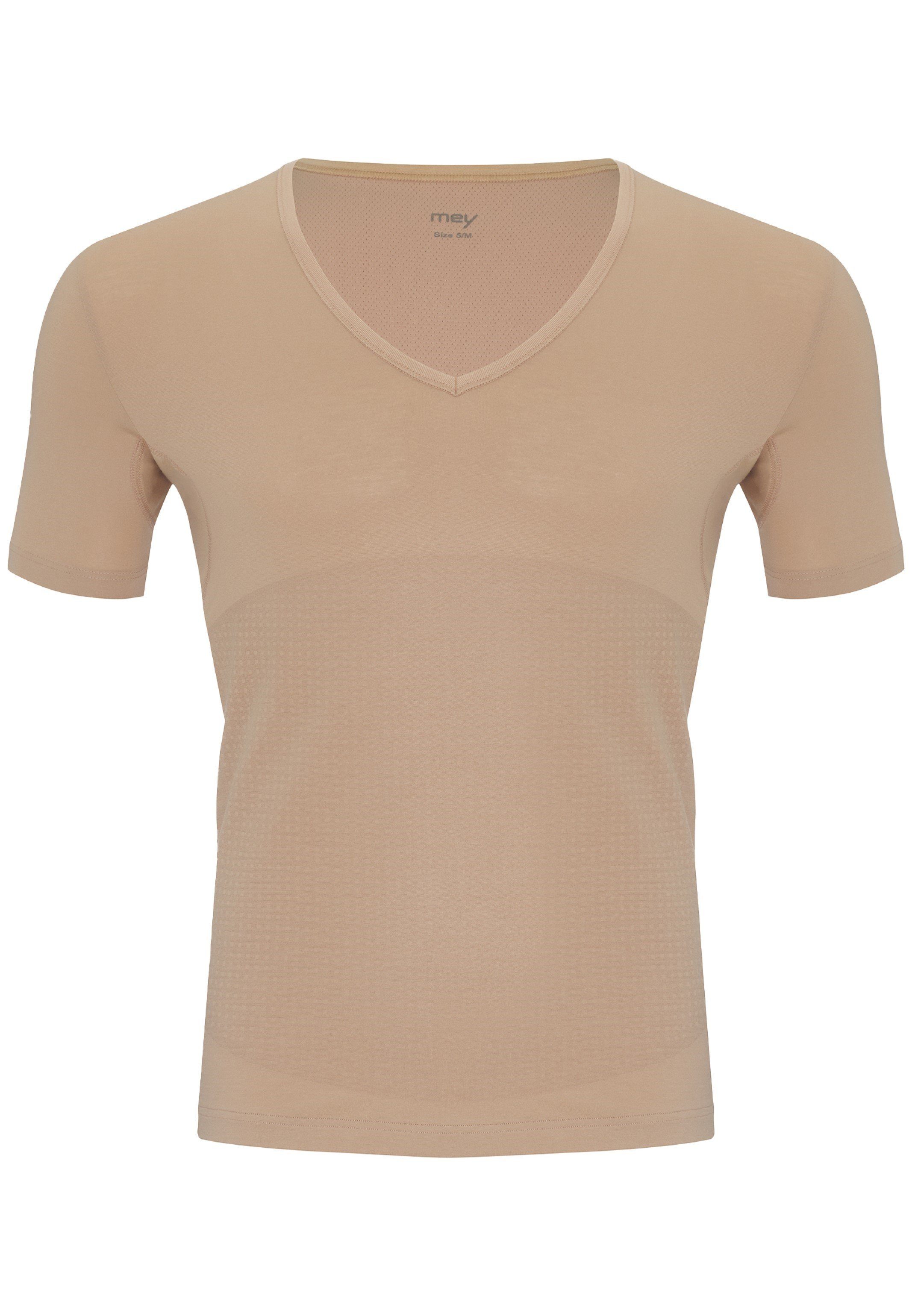 Mey Unterhemd Dry Cotton / - - (1-St) Unterhemd Light-Beige Kurzarm Shirt Baumwolle Thermoregulierend