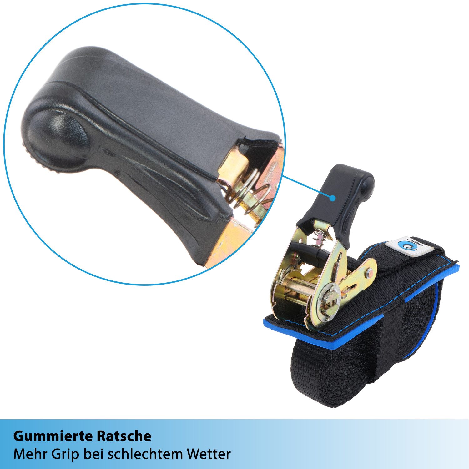 valonic Spanngurt Spanngurte Ratsche SG-010-40 !#Vater 4-6m - WOLF (2er Set, 2 Stück Ratschenspanngurt 6m) Ratschengurte für SUP Board oder Kajak, Motorrad, Ladungssicherung