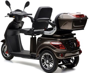 ECONELO Elektromobil Seniorenmobil BILLY 2.0, 1000 W, 25 km/h, (mit Topcase)