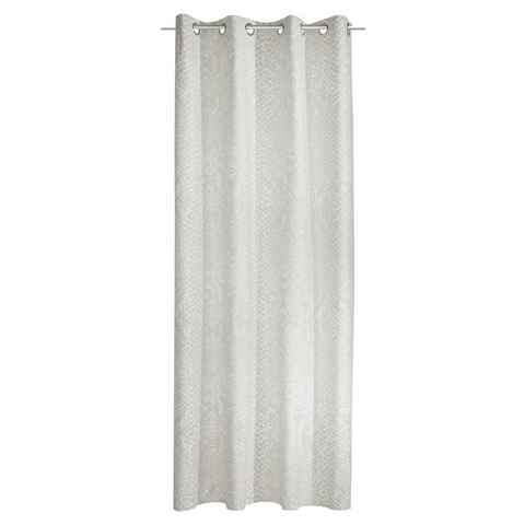 Vorhang Ösenvorhang IRINA, Weiß, B 135 cm, L 245 cm, Albani, Ösen, halbtransparent