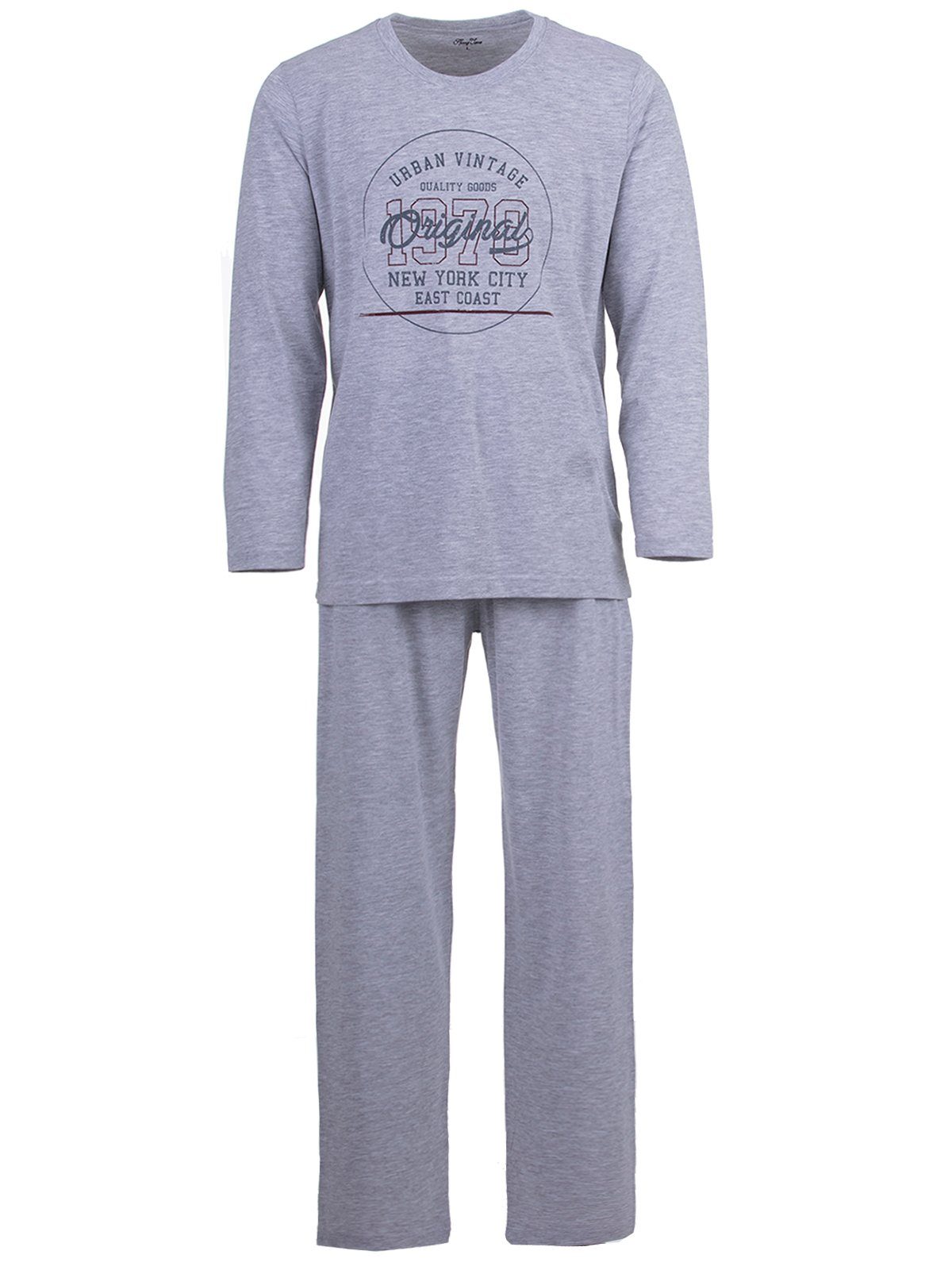 Henry Terre Schlafanzug Pyjama Set Langarm günstig online kaufen