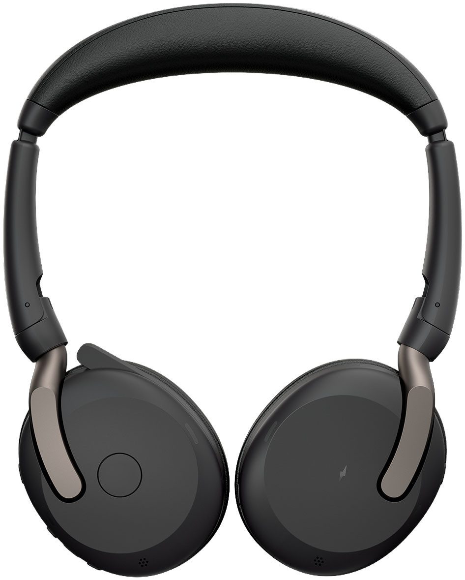 Jabra Evolve2 65 Flex Kopfhörer (Active Noise Cancelling (ANC), Rauschunterdrückung, Sprachsteuerung, Stummschaltung, Alexa, Bluetooth)