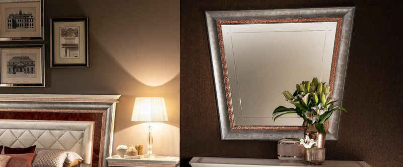 JVmoebel Wandspiegel Spiegel Italienische Standspiegel Anrichte 117x106cm Barock Rokoko