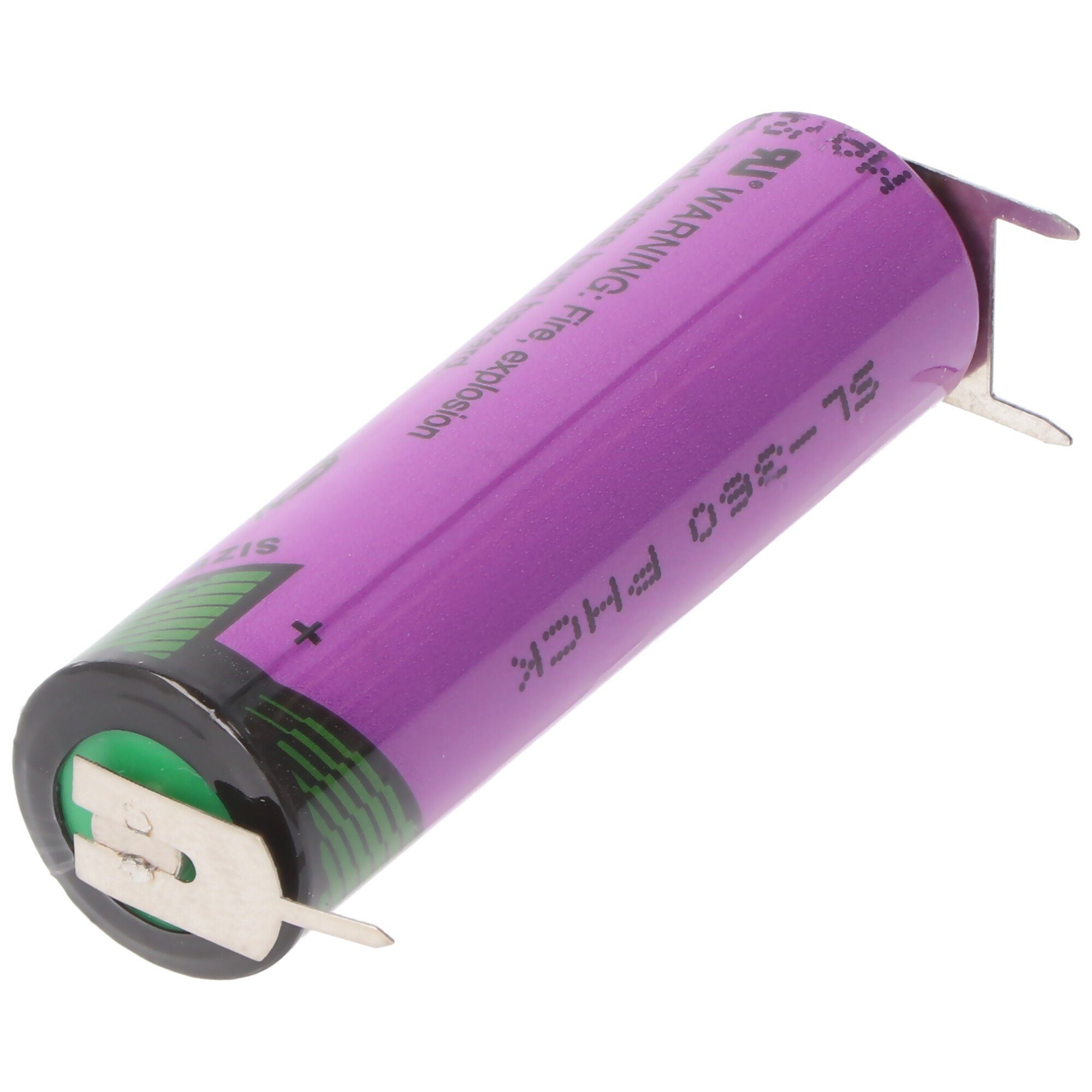 Batterie Batterie, (3,6 Lötfahnen mit mit SL-360/PT Print 3er Kontak V) Lithium Tadiran Tadiran