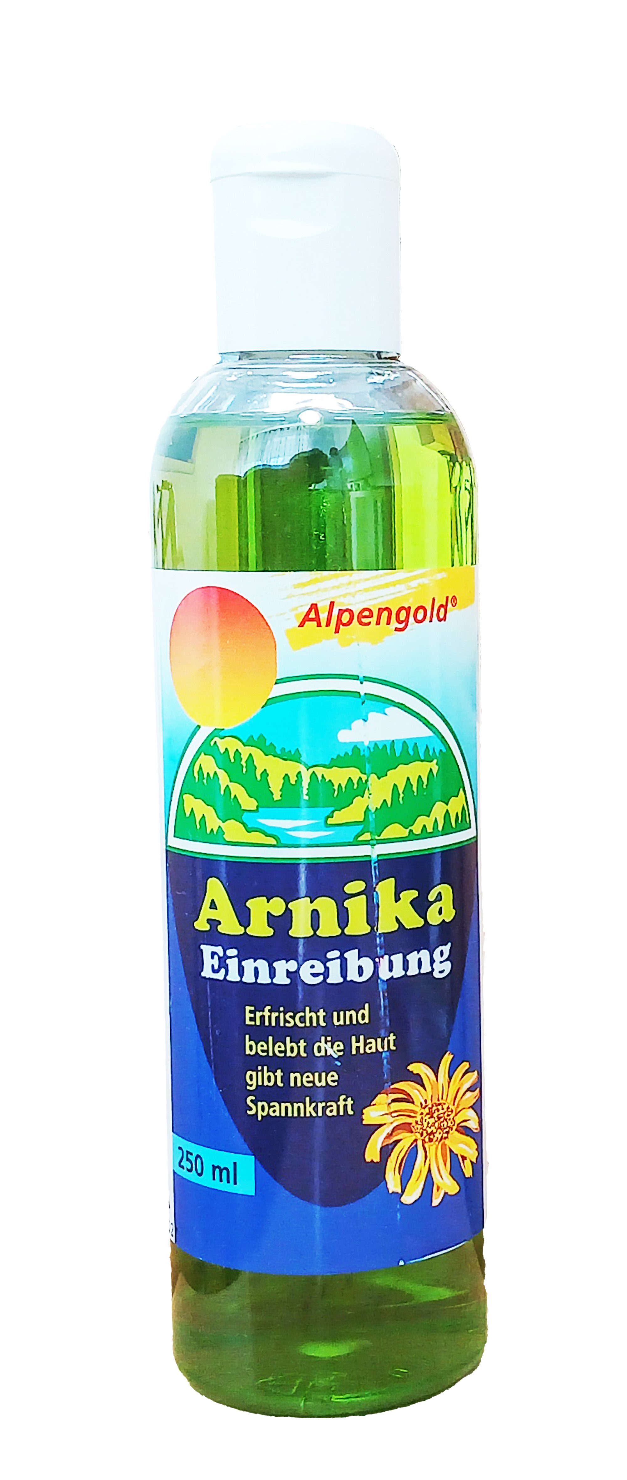 Alpengold Körperbalsam ARNIKA EINREIBUNG 250ml Hautpflege Körperpflege Latschenkiefer-Öl 29, Kampfer Menthol Arnikaeinreibung Massage Pflege Haut Körper