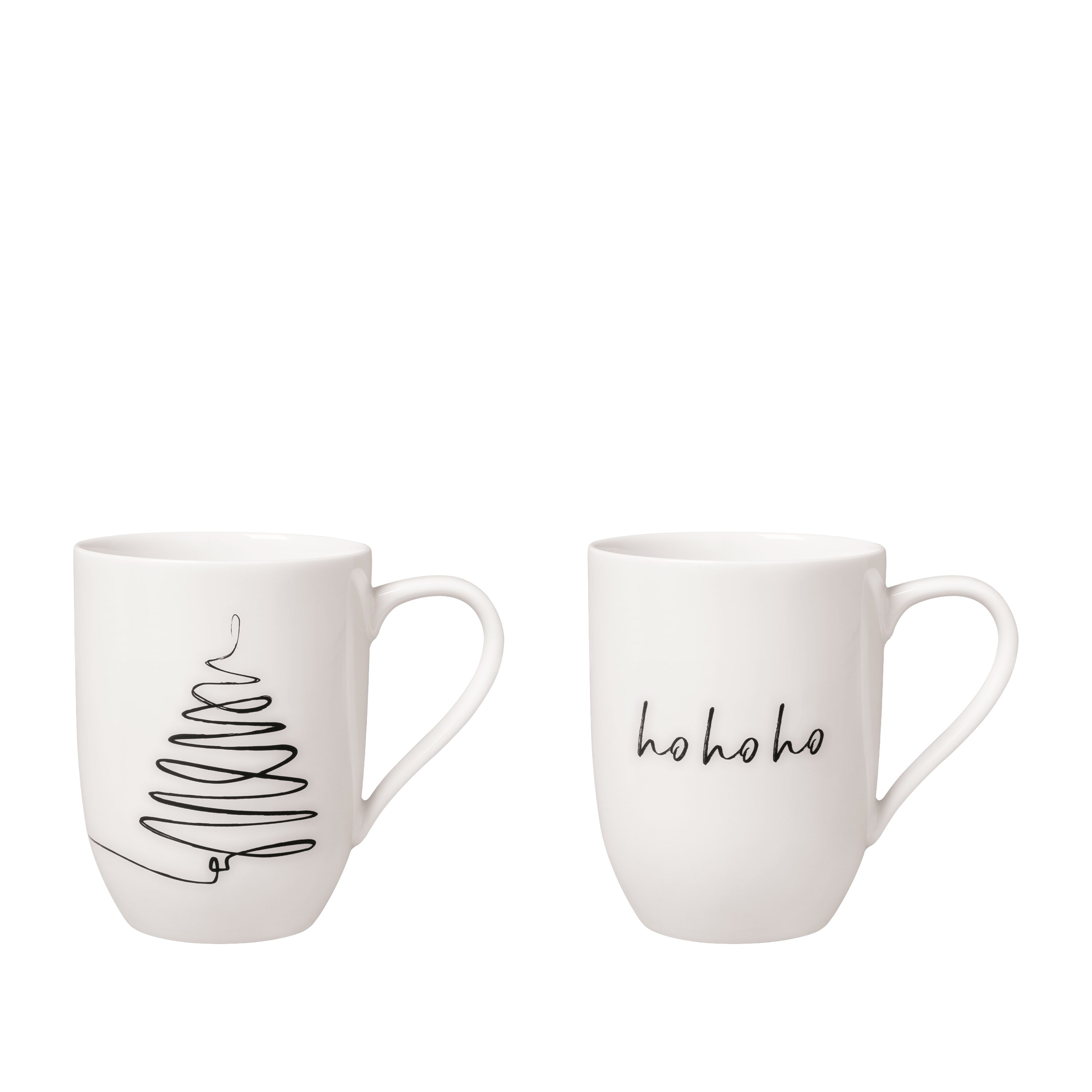 Villeroy & Boch Becher Statement Tassen- und Becherset Tree, 2-tlg., 2-tlg., Porzellan, Premium Porzellan