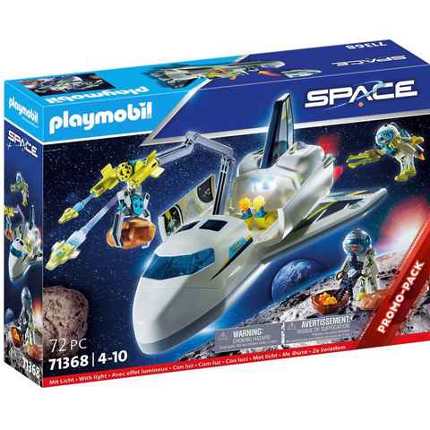 Playmobil® Konstruktions-Spielset Space-Shuttle auf Mission (71368), Space, (72 St), mit Licht