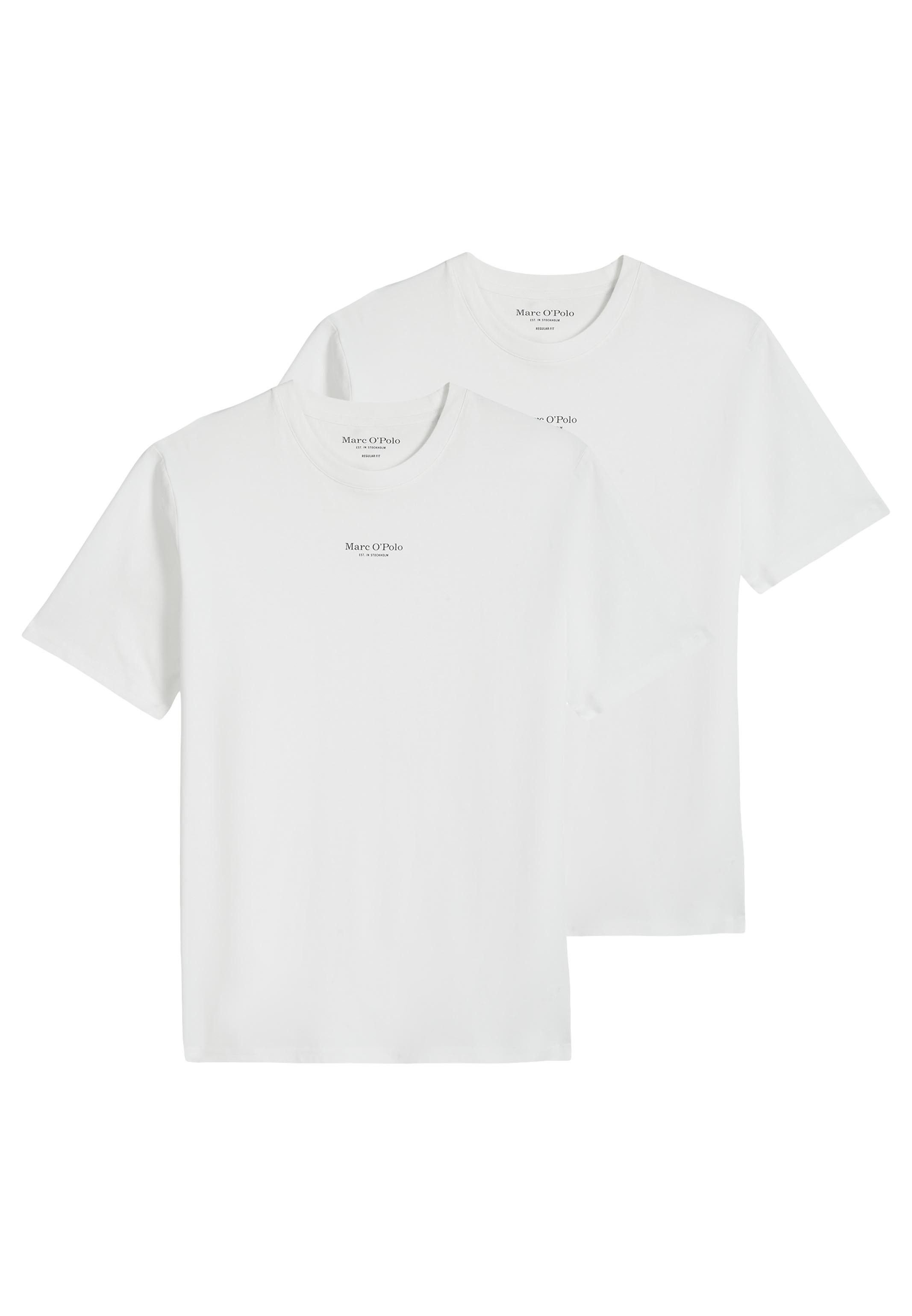 Marc O'Polo T-Shirt 2er Pack Kjer (Spar-Set, 2-tlg) T-Shirt - Baumwolle - Atmungsaktiv - Weiche Baumwolle