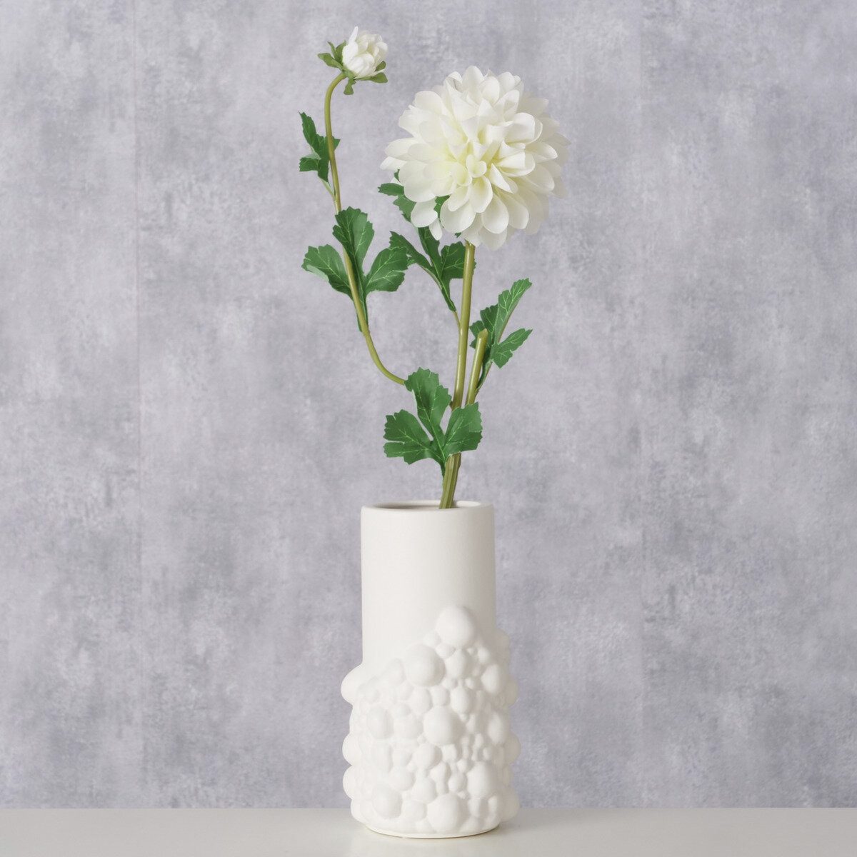 BOLTZE GRUPPE GmbH Dekovase Vase aus Ton matt BULE, 20,3 cm (einzeln)
