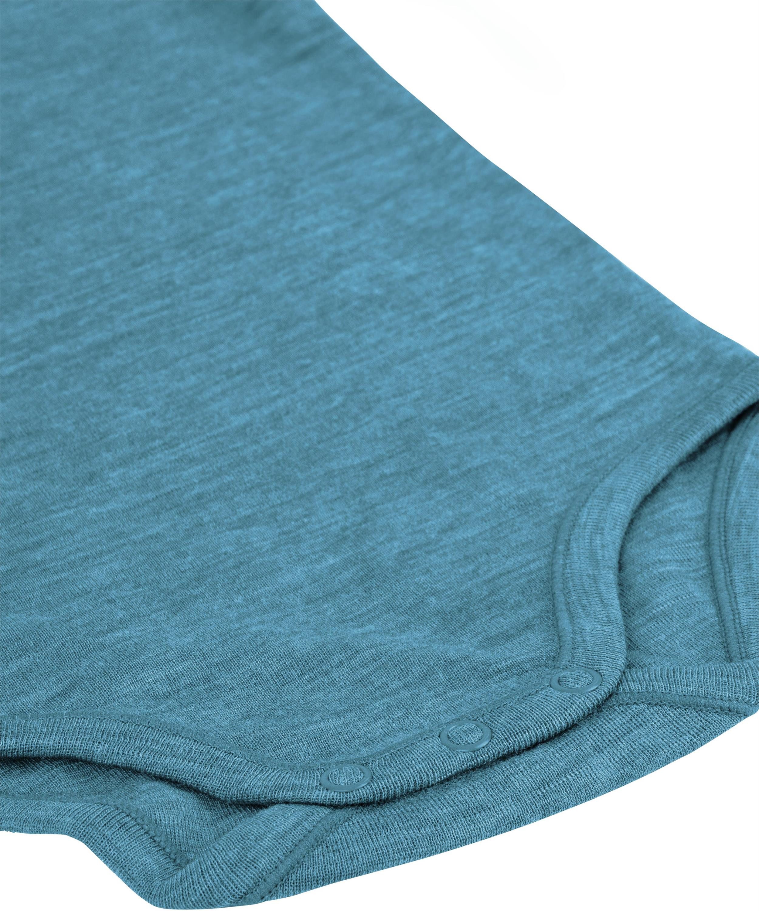 normani Langarmwickelbody Baby Merino Body Langarm Auckland Langarm Body mit Umschlag - Strampler Einteiler aus 100 % Merinowolle