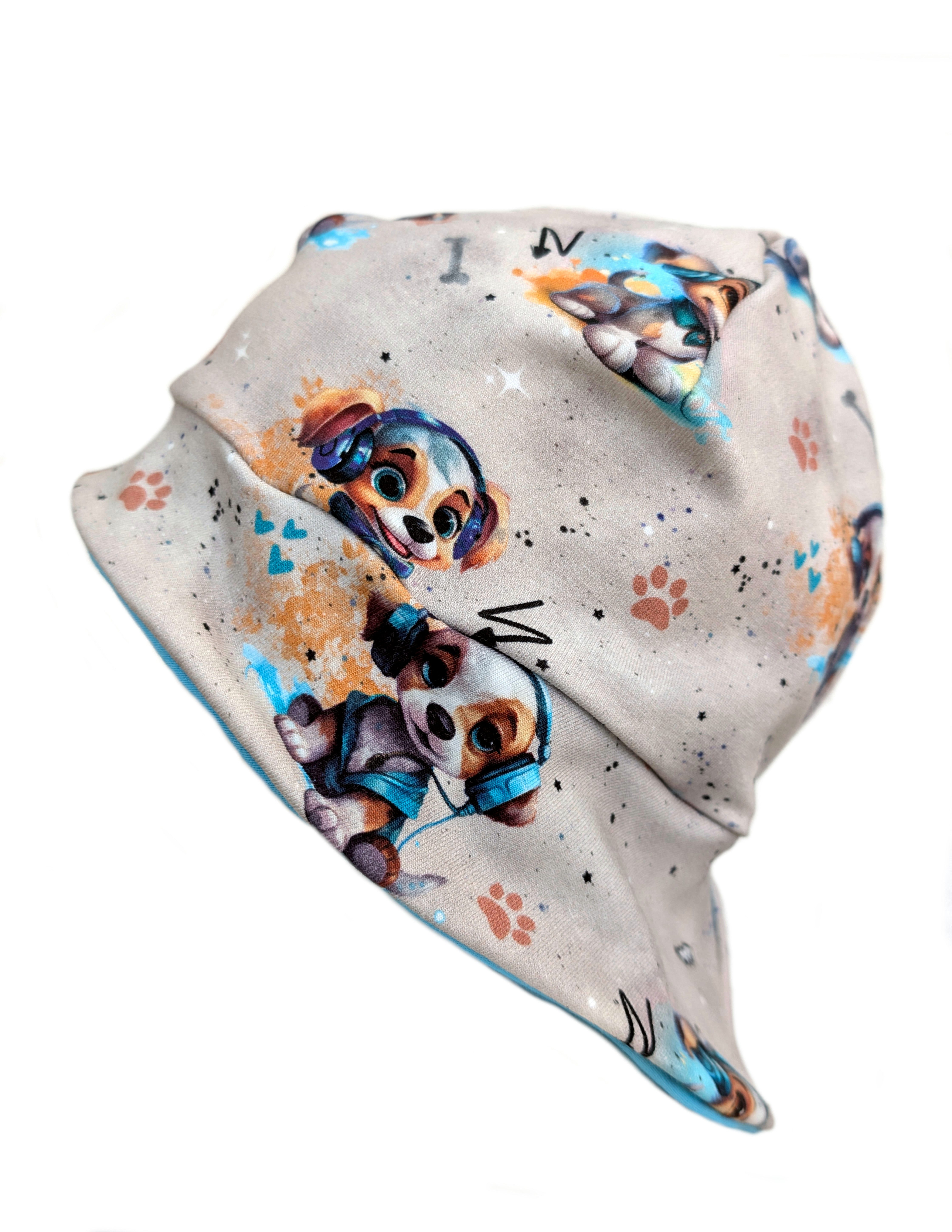 Corileo Sonnenhut Sonnenmütze S–XL – Trendiges Hunde Musik Design Sonnenhut Eigenproduktion