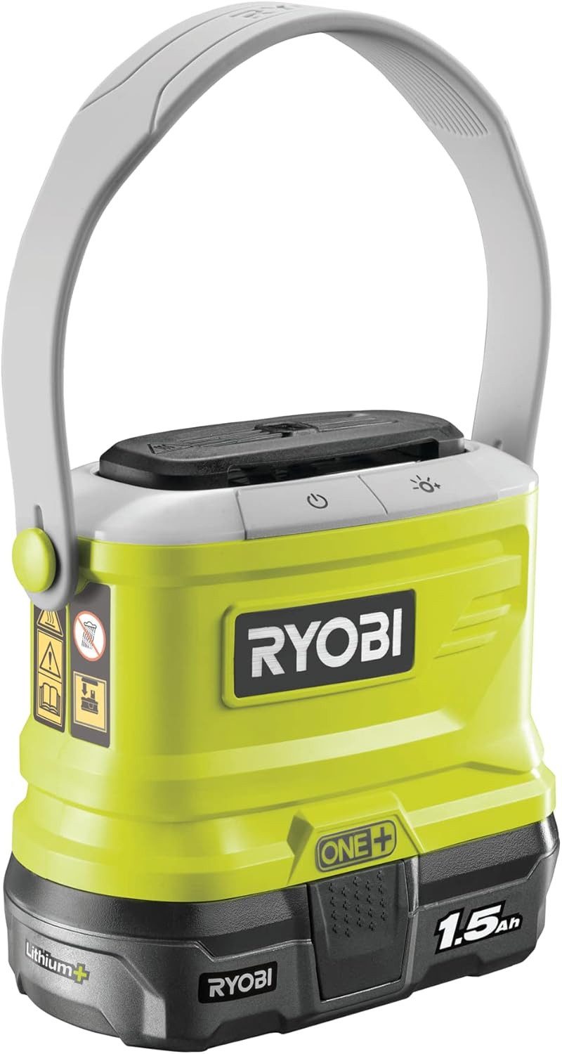 RYOBI Moskitonetz Elektrischer Insektenschutz Mückenschutz 20m² 3 LED-Stimmung mit Akku (1 St), Ideal zur Abwehr von Mücken, Insekten & Mückenschutzdiffusor
