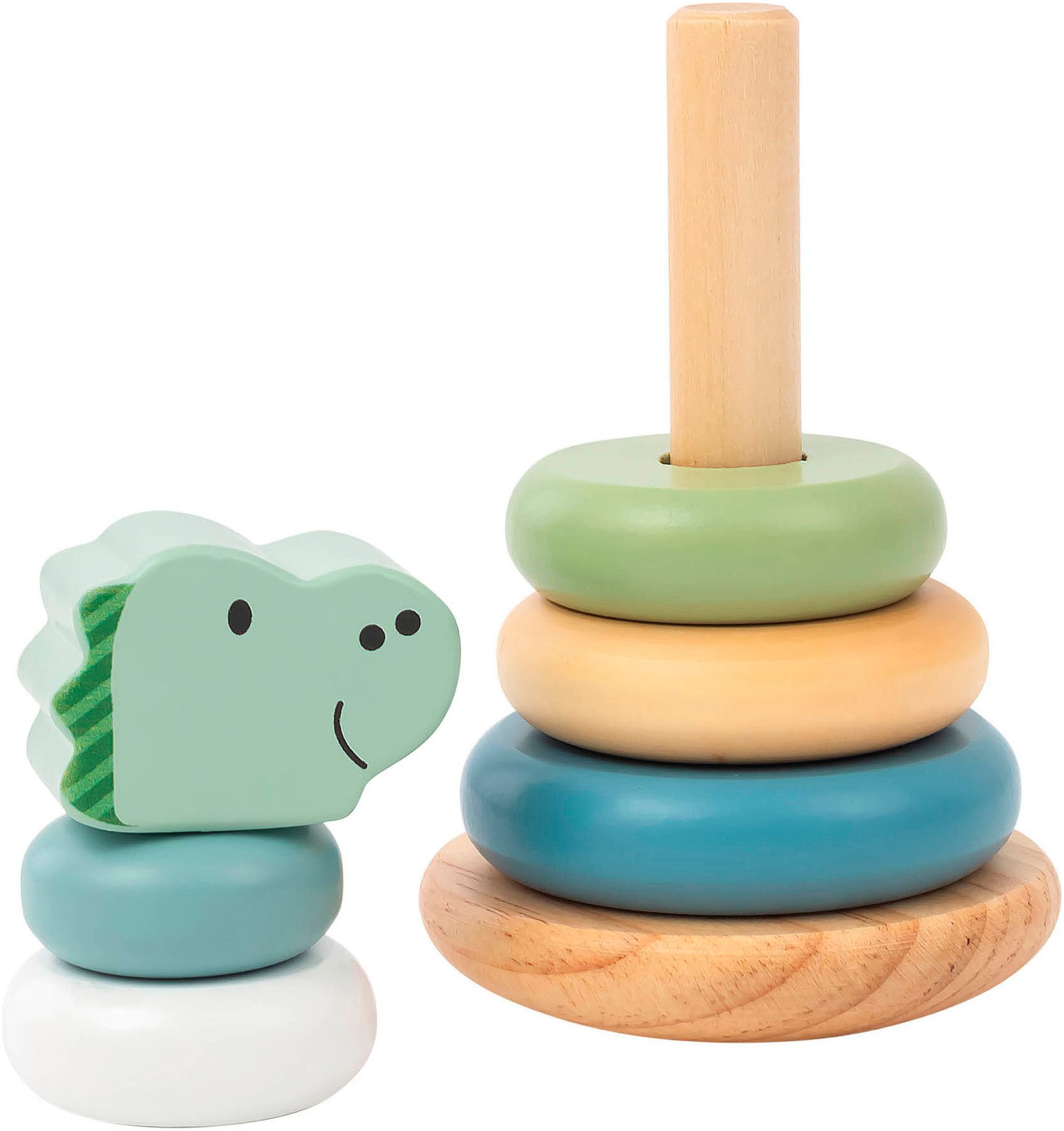 Sterntaler® Stapelspielzeug Dino Rexi Stapelturm Holz