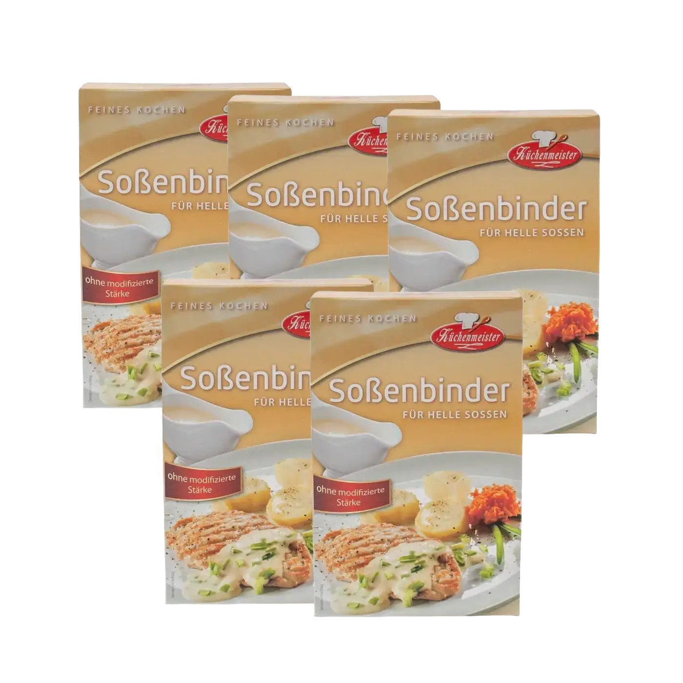 Bielmeier Saucenbinder Soßenbinder hell 5x250 Gramm Küchenmeister Made in Germany, 1 x 1250 g