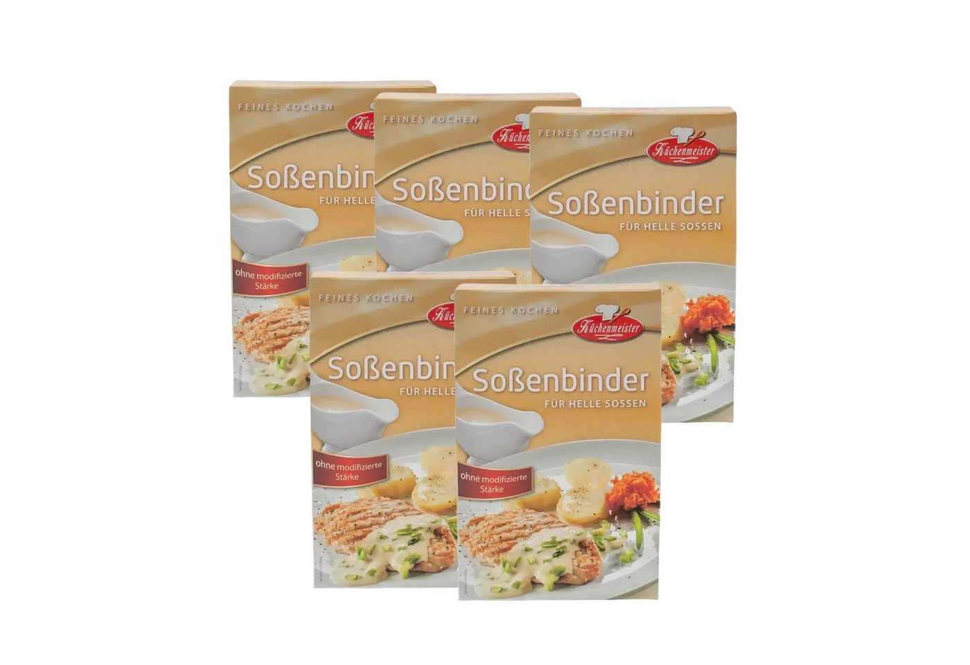 Bielmeier Saucenbinder Soßenbinder hell 5x250 Gramm Küchenmeister Made in Germany, 1 x 1250 g