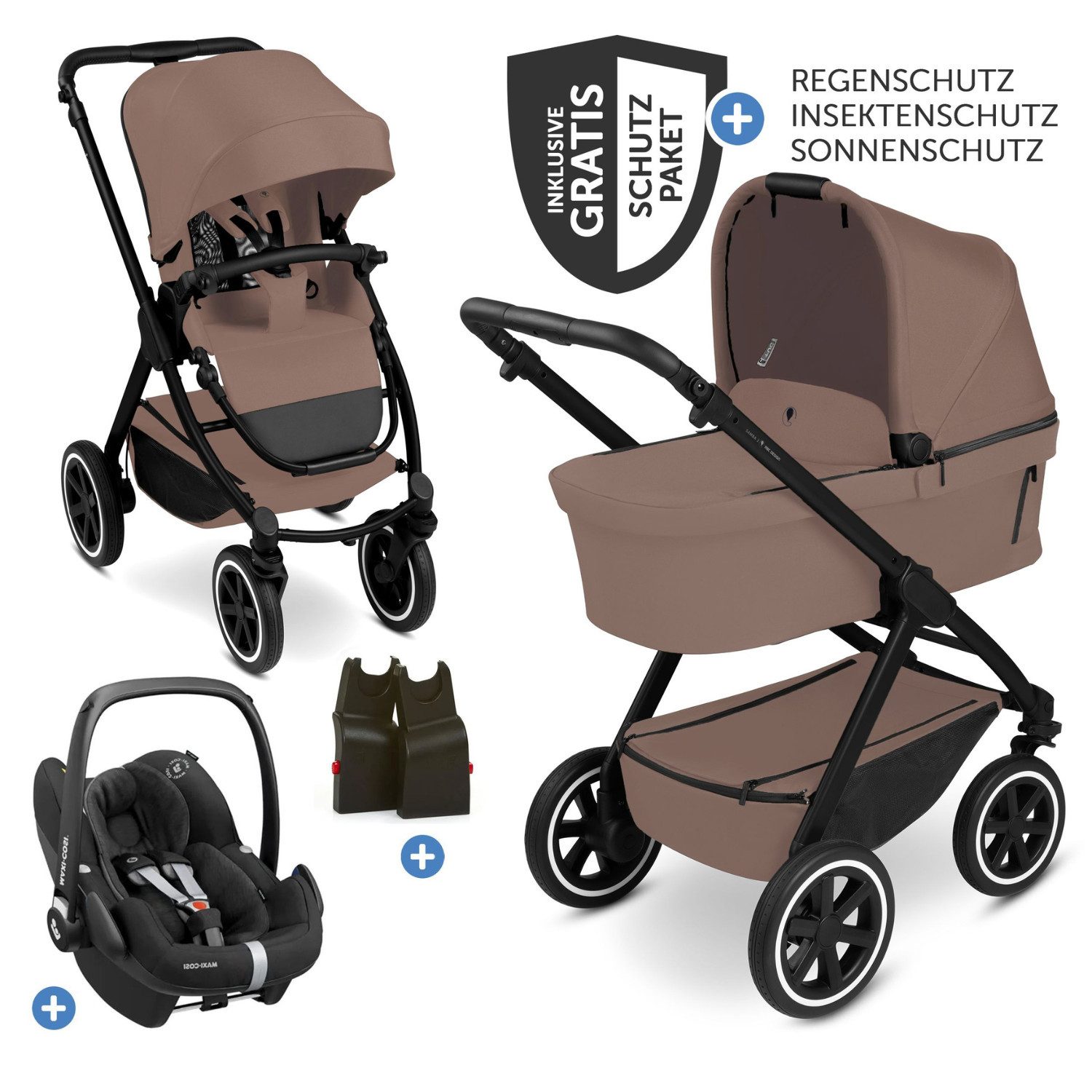 Kombi-Kinderwagen Samba 2 - Dark Beige