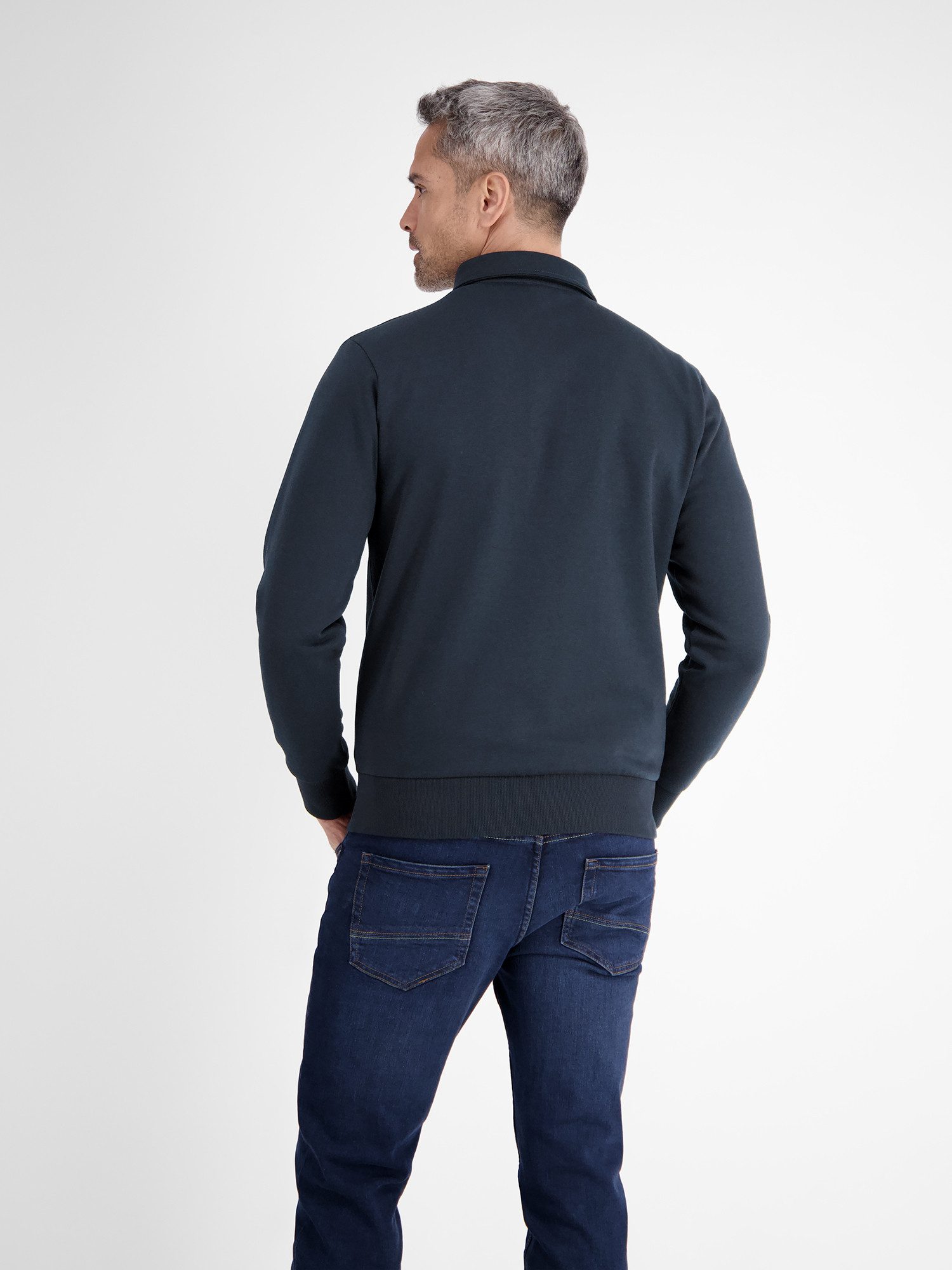 LERROS Langarm-Poloshirt LERROS Sweat-Poloshirt für Herren günstig online kaufen