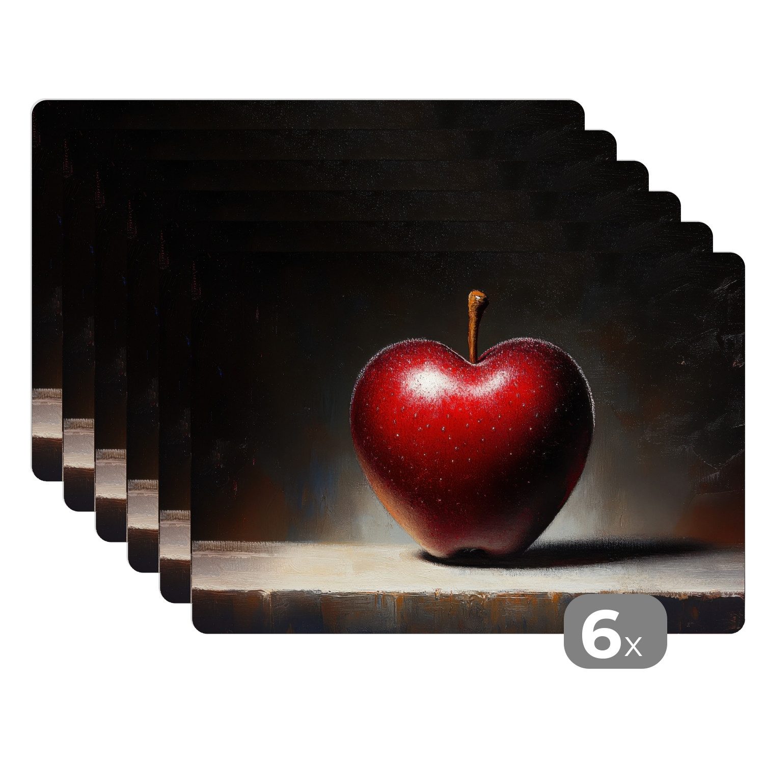 MuchoWow Platzset Apfel - Herz - günstig online kaufen