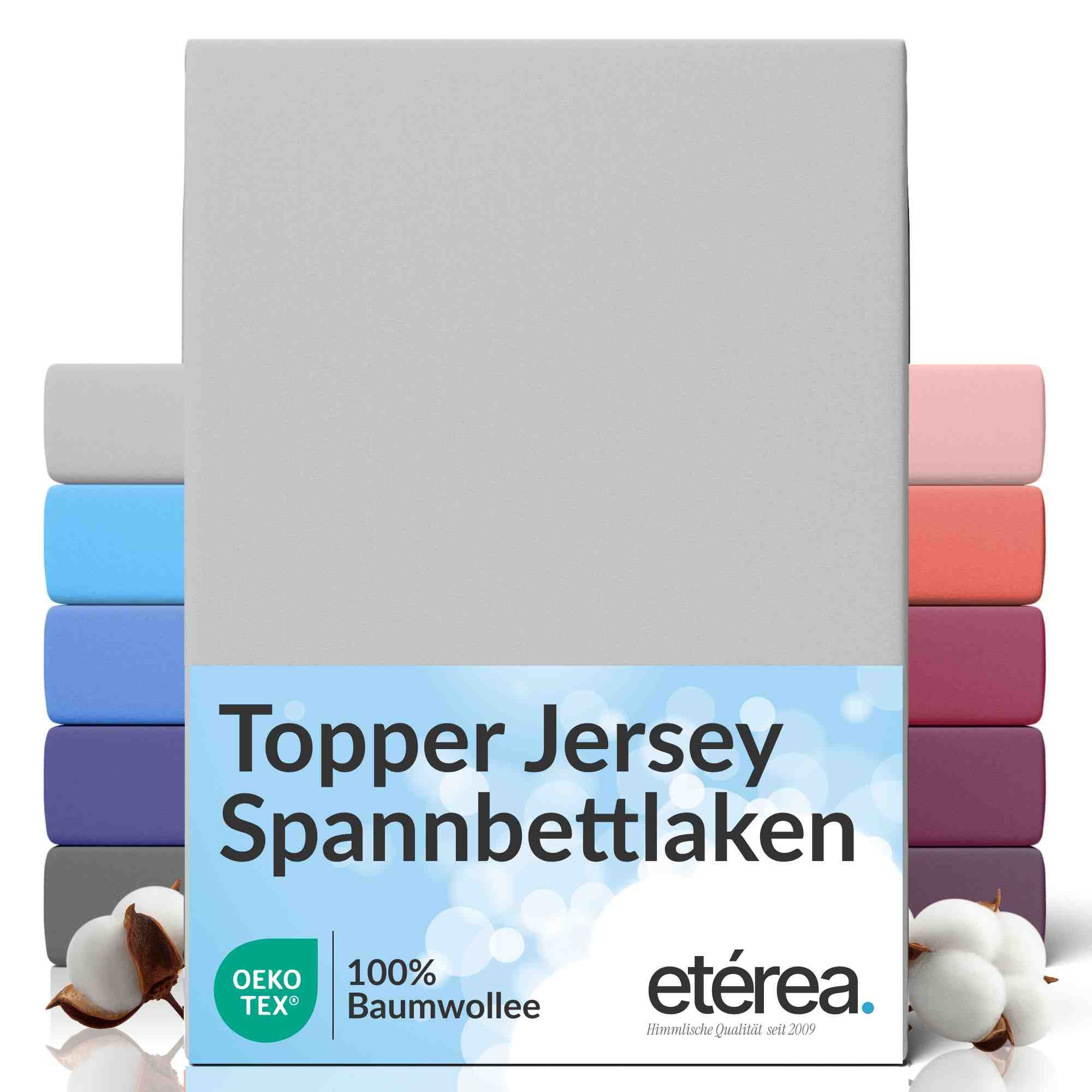 etérea Himmlische Qualität Spannbettlaken etérea Comfort Jersey Topper Spannbettlaken, Jersey, Gummizug: rundum, (1 Stück)