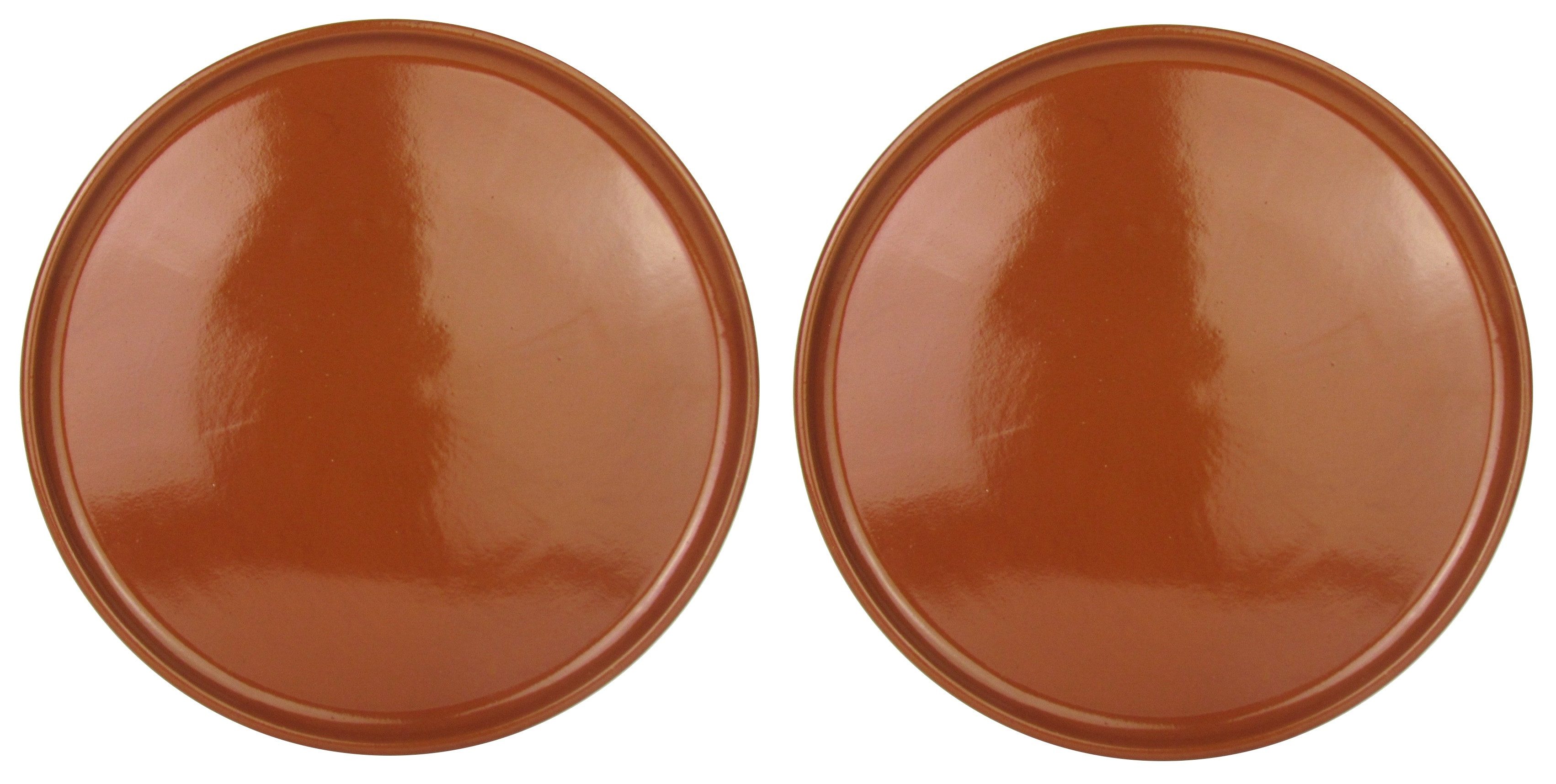 Arte Regal Pizzateller Mediterrane Pizzateller/Tonteller Ø 32cm, (2 St), spülmaschinengeeignet