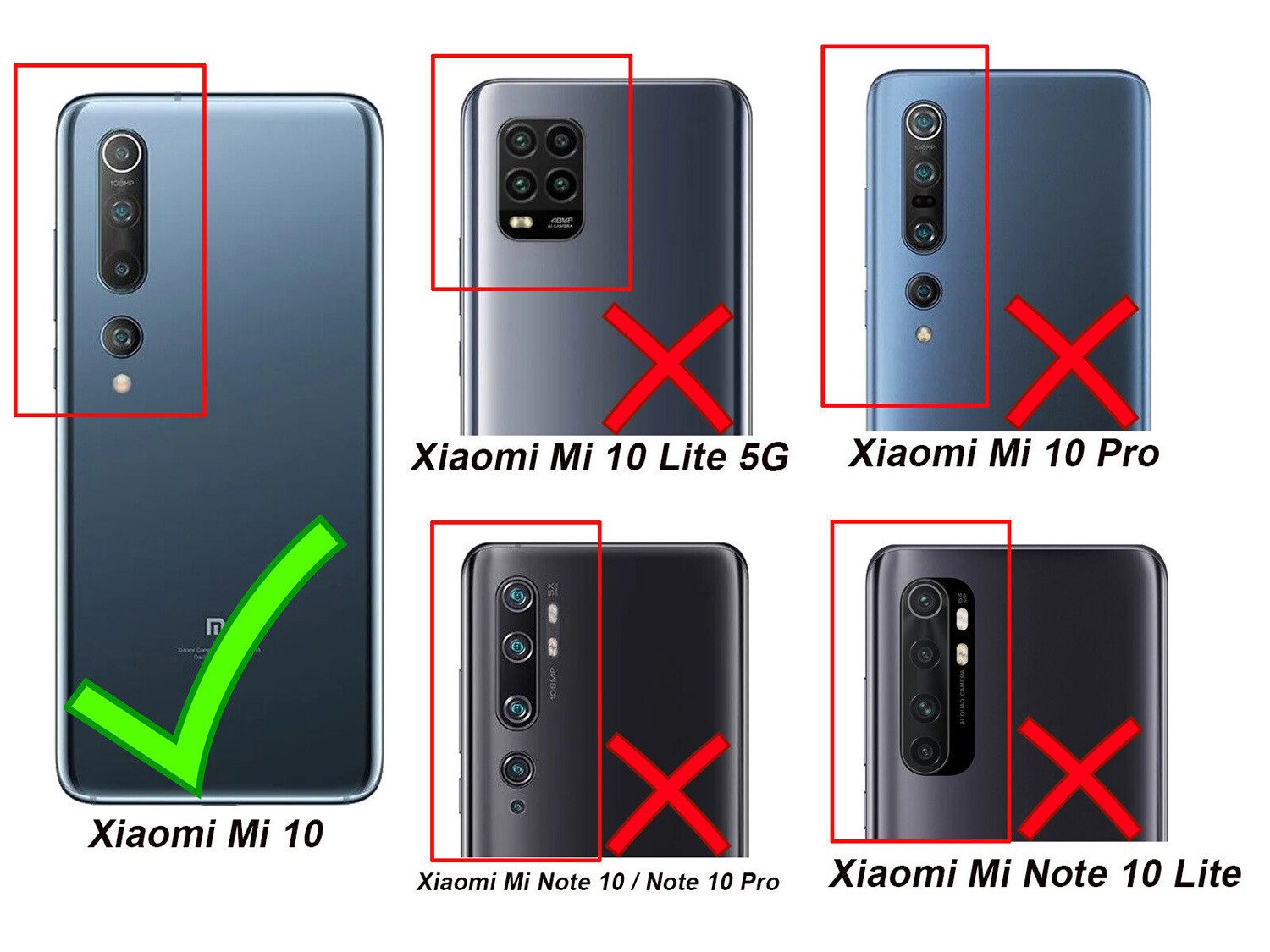 betterfon Handyhülle für alle Xiaomi Klapphülle Flip Case Wallet Case in, 3 Kartenfächer, Magnetverschluss & Standfunktion im Lederlook