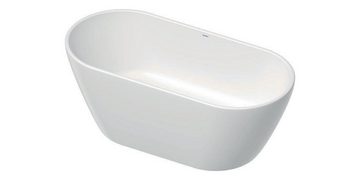 Duravit Badewanne Badewanne D-NEO 1600x750 freist 2 RS mit Überlauf weiß weiß