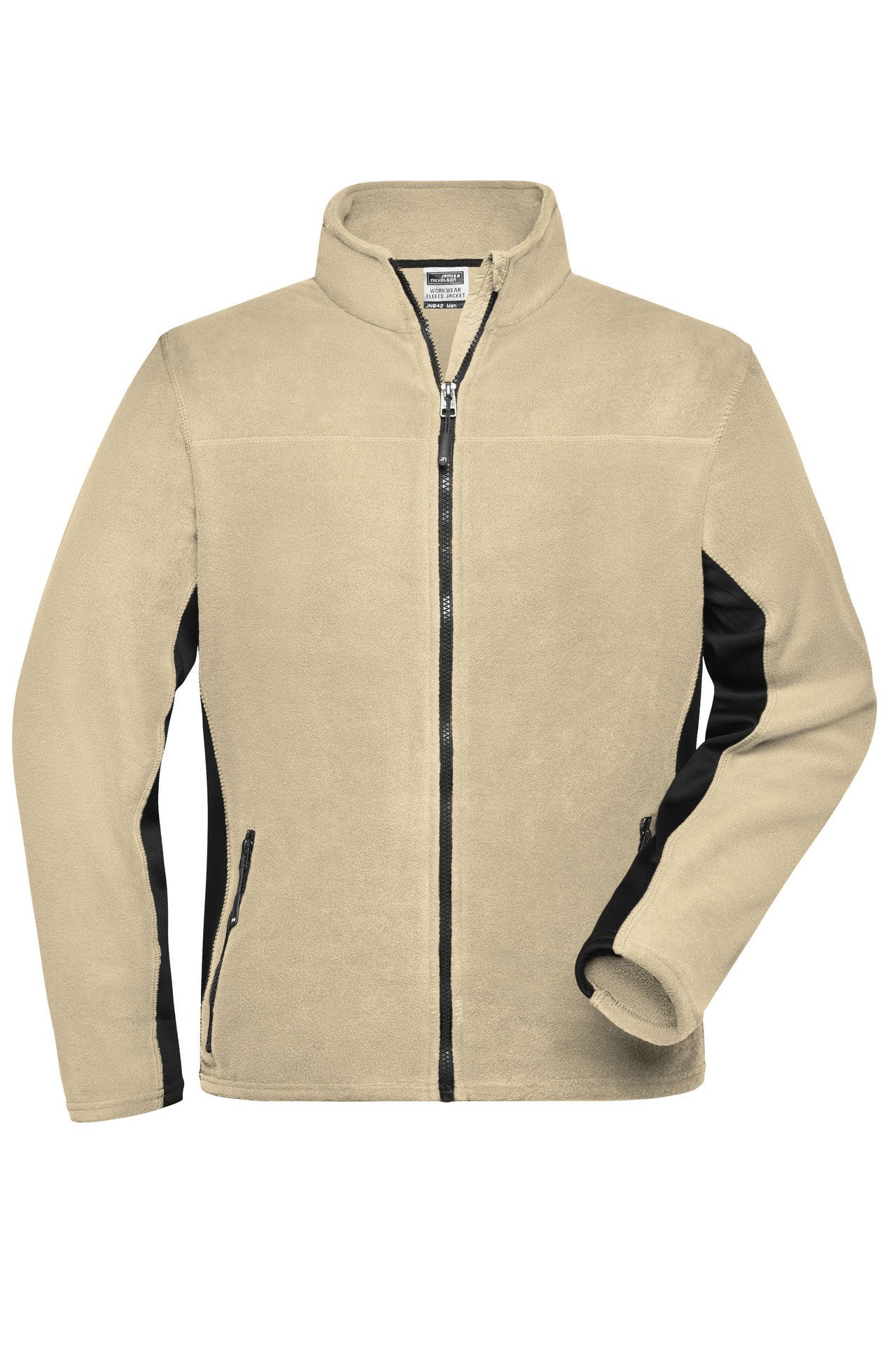 James & Nicholson Fleecejacke Herren Microfleecejacke mit Softshelleinsätzen JN842 besonders bequem und gleichzeitig robust