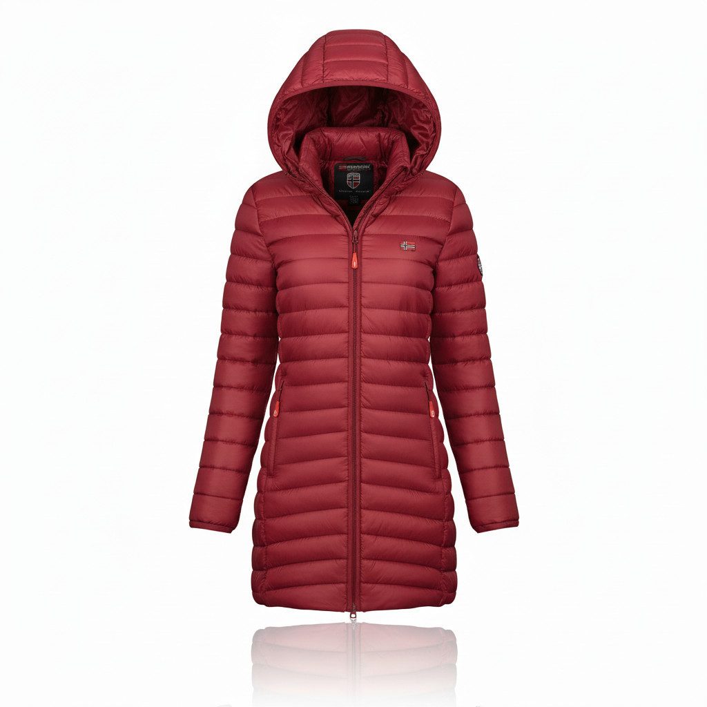 Geographical Norway Steppmantel Hochwertige Outdoorjacke Lange Steppjacke Parka