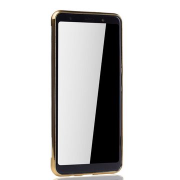 König Design Handyhülle Samsung Galaxy A7 (2018), Samsung Galaxy A7 (2018) Handyhülle Bumper Backcover Gold