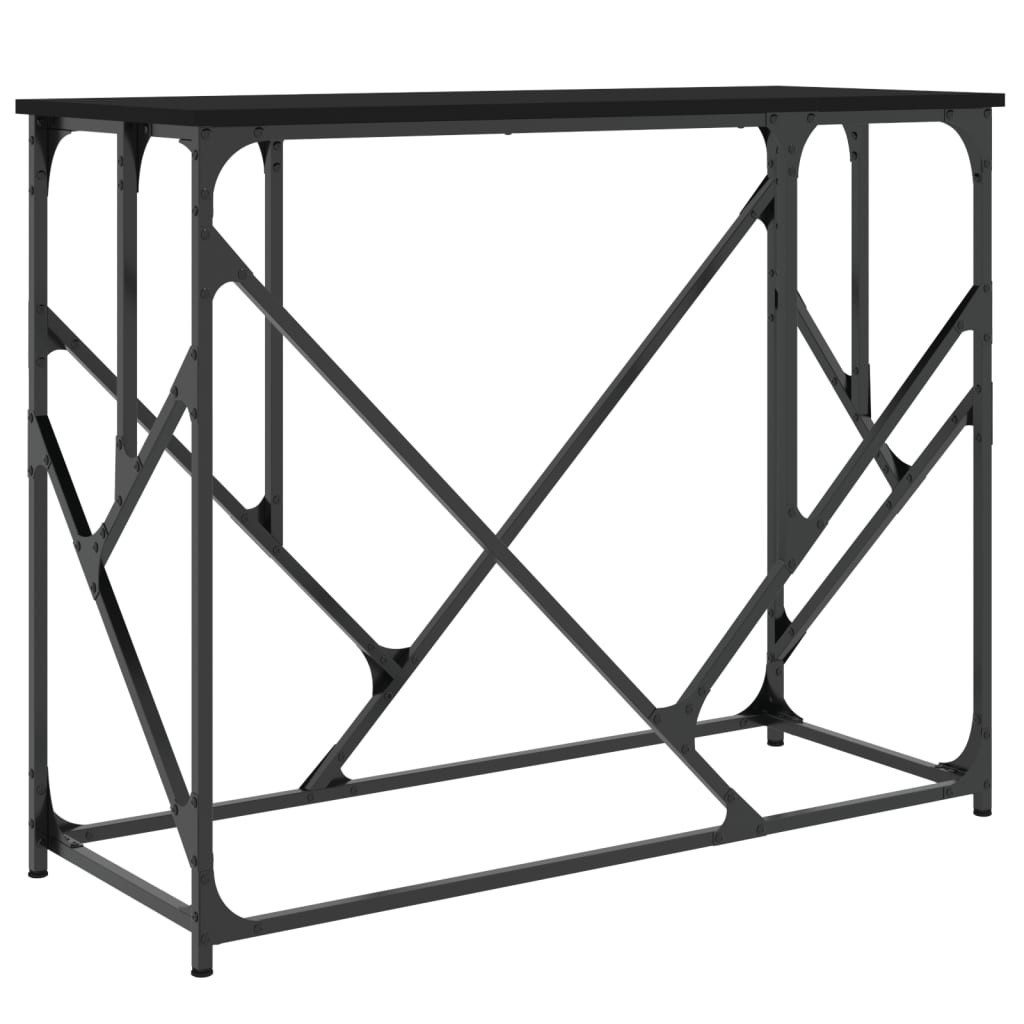 Beistelltisch Konsolentisch Schwarz 100x40x80 cm Holzwerkstoff