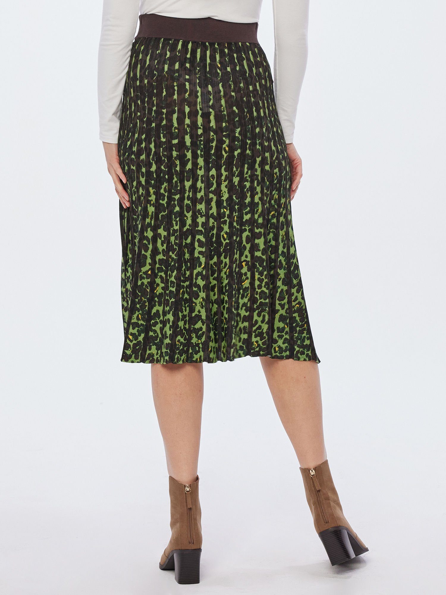 Georg Stiels Strickrock Plisseé-Strickrock mit elastischem Bund günstig online kaufen