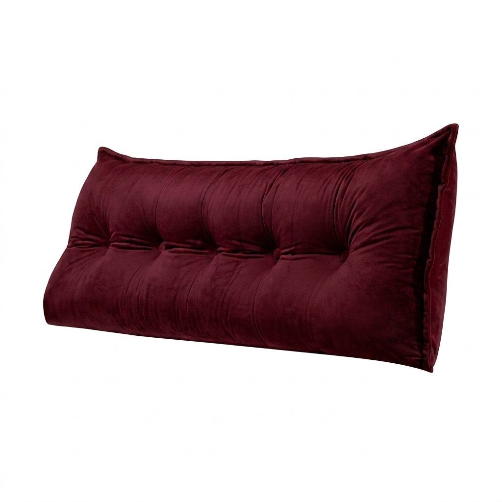 PillowPalette Dekokissen Samtkissen in Rotwein