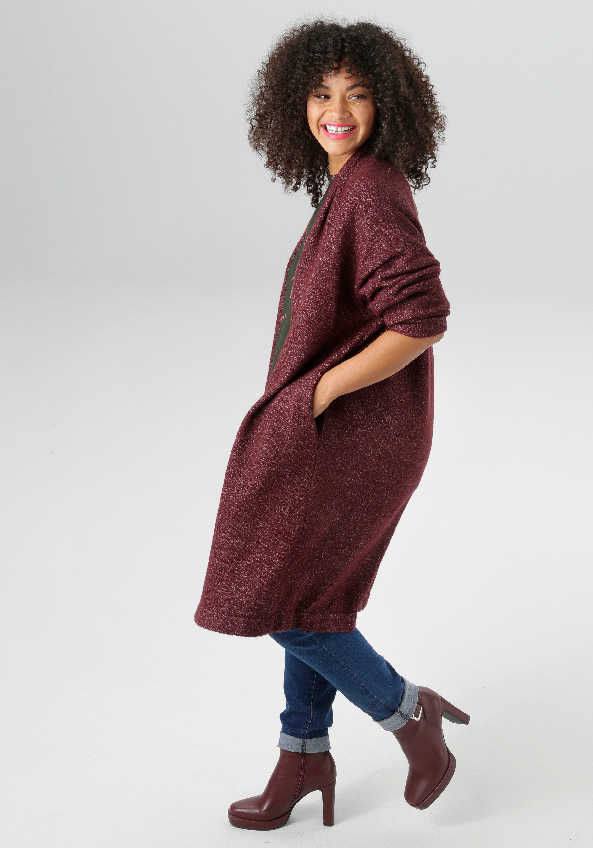 Aniston PLUS Strickjacke in kuscheliger Qualität günstig online kaufen