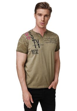 Rusty Neal T-Shirt Rusty Neal Shirt mit modischer Knopfleiste
