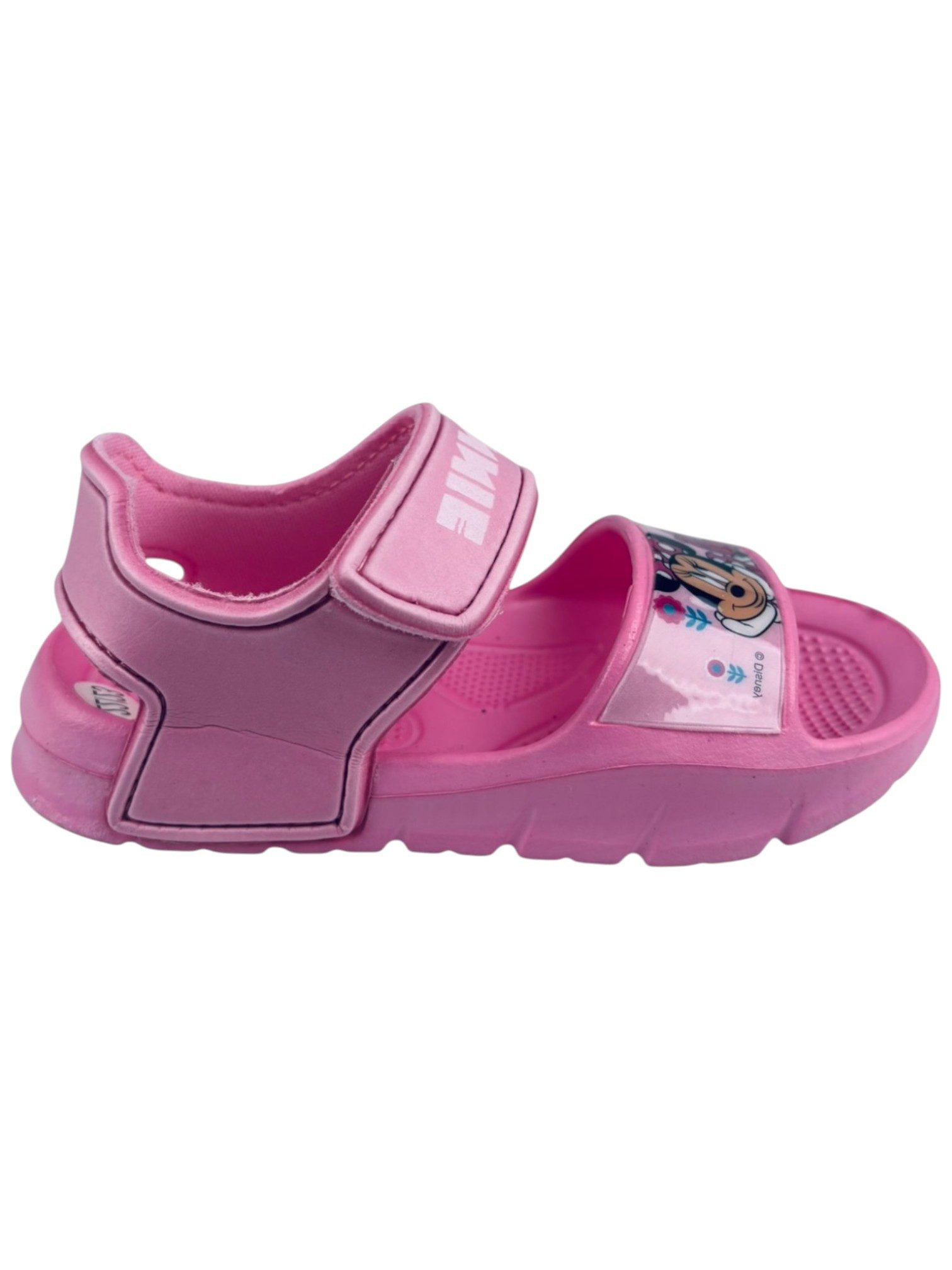 Disney Minnie Mouse Minnie Maus Sandale (2-tlg) Mädchen Strandschuhe mit Klettverschluss Gr. 22 - 33