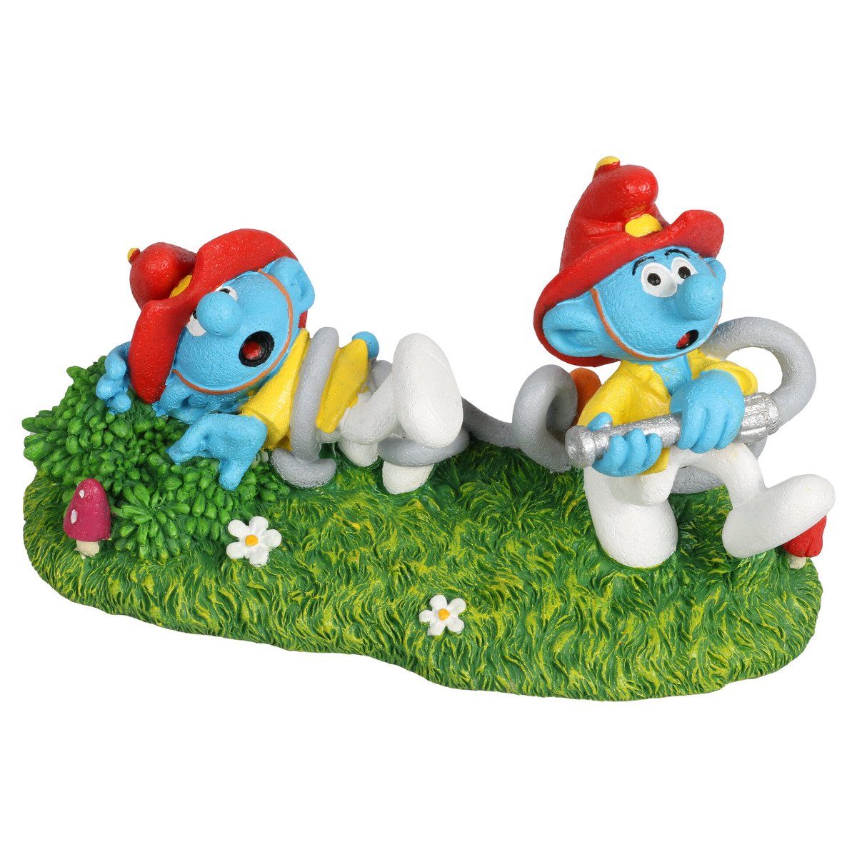 Aquariendeko Aquariendekoration Schlümpfe Feuerwehr