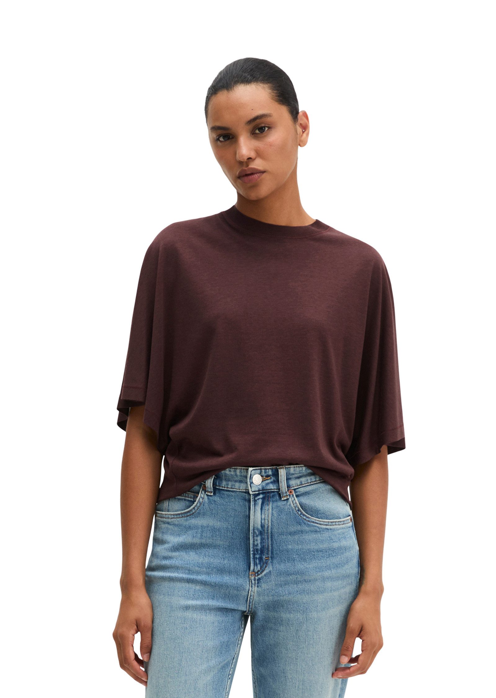Marc O'Polo T-Shirt aus TENCEL™ Lyocell-Baumwolle-Mix