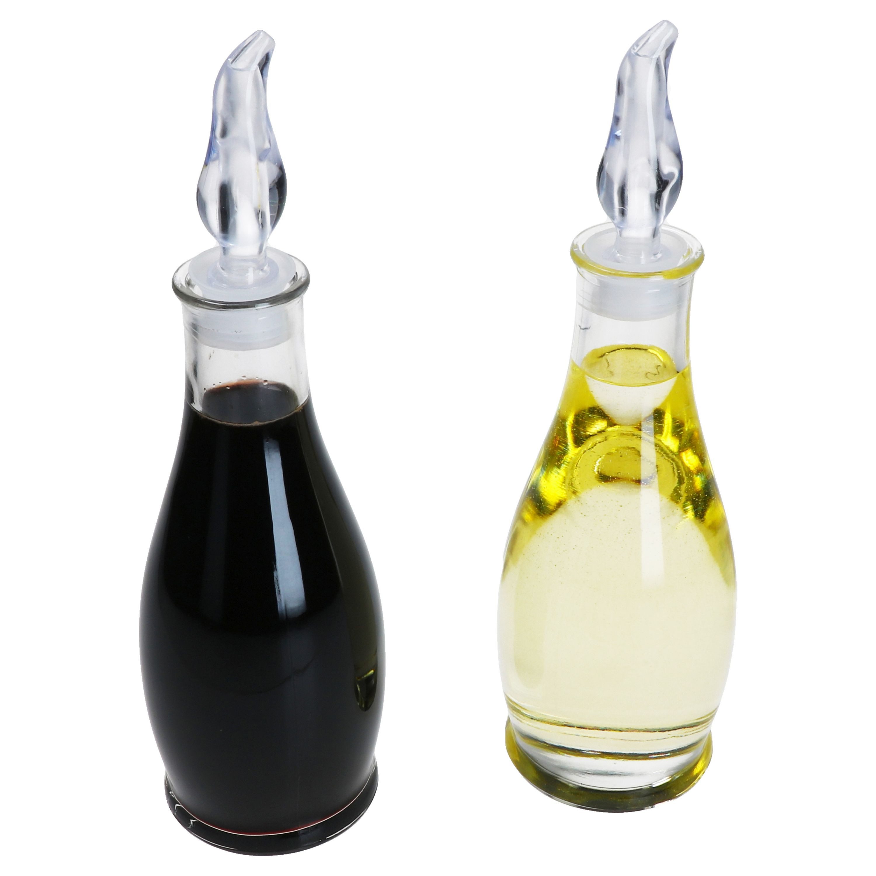 MamboCat Menage 2x Olli Essig- & Öl-Flaschen 300ml Olivenöl-Spender mit Ausgießer