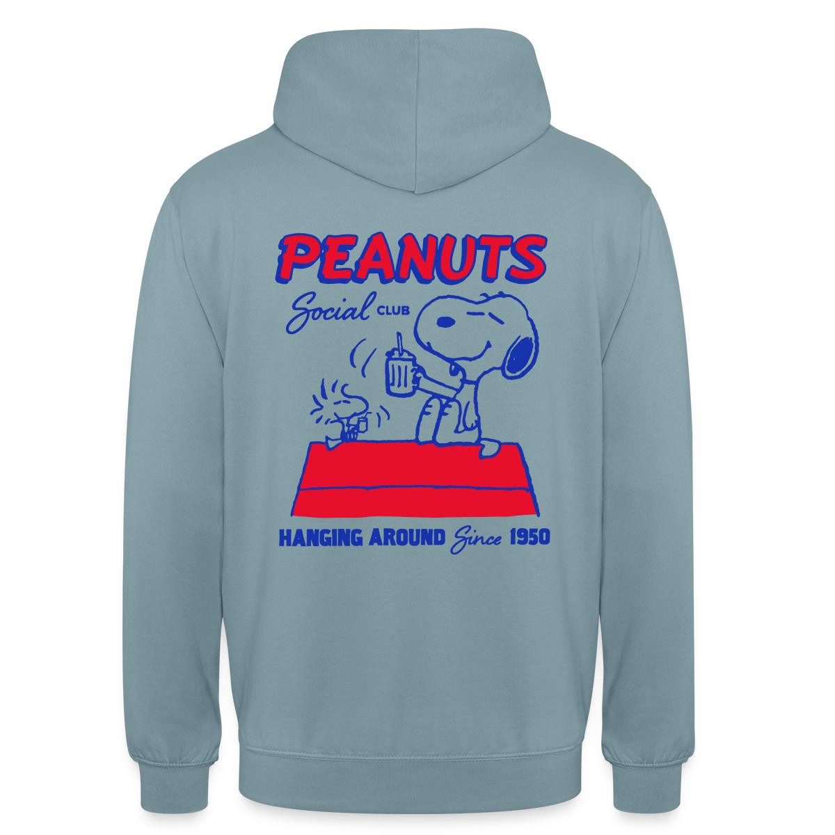 Spreadshirt Hoodie Peanuts Snoopy Woodstock Social Club Since 1950 Unisex Hoodie (1-tlg)
