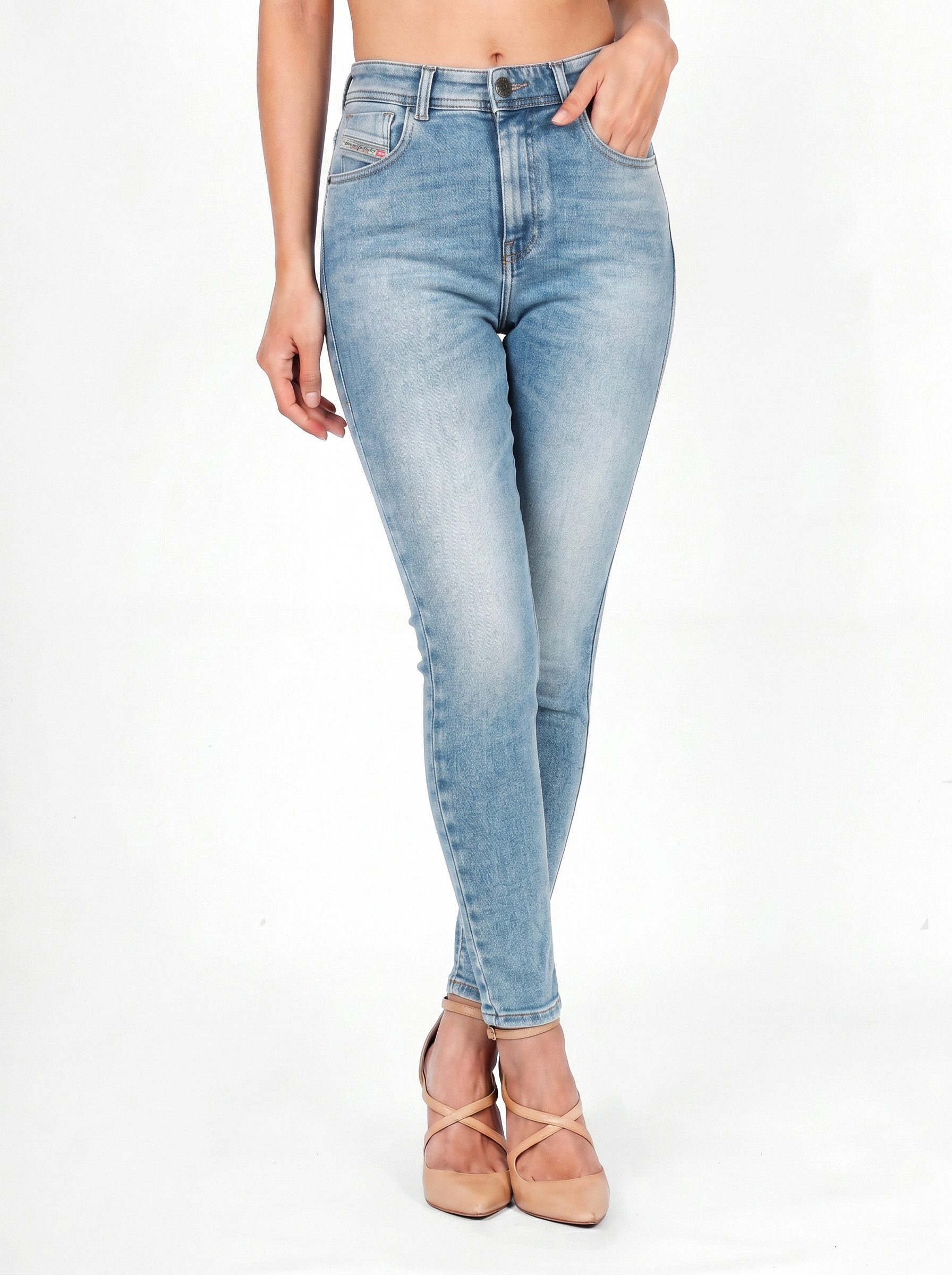 Diesel Skinny-fit-Jeans High Waist - 1984 SLANDY-HIGH Knöchelfrei, Hoher Stretch