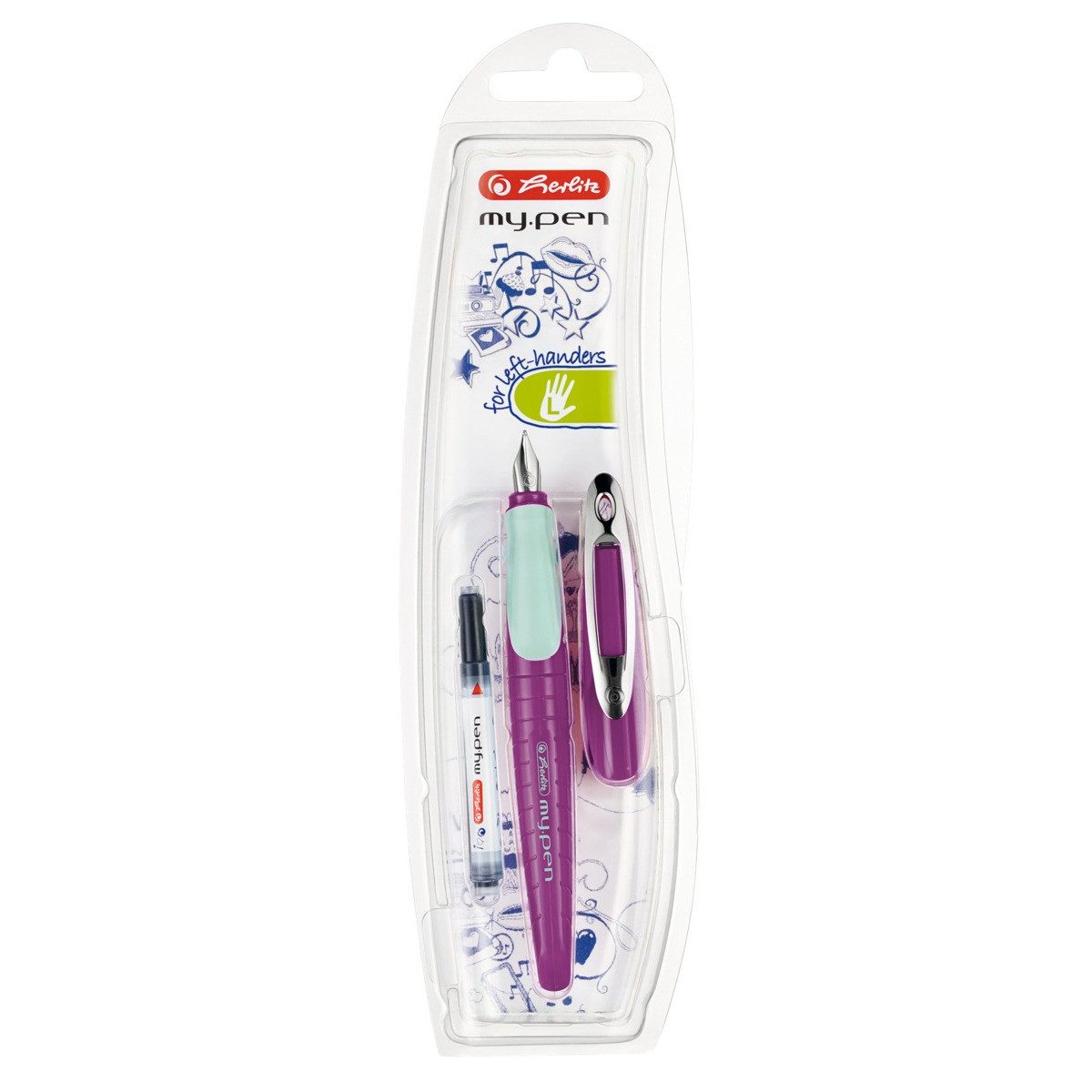 HAMELIN PAPERBRANDS Füller herlitz Füller My Pen LH lila/minze Blister