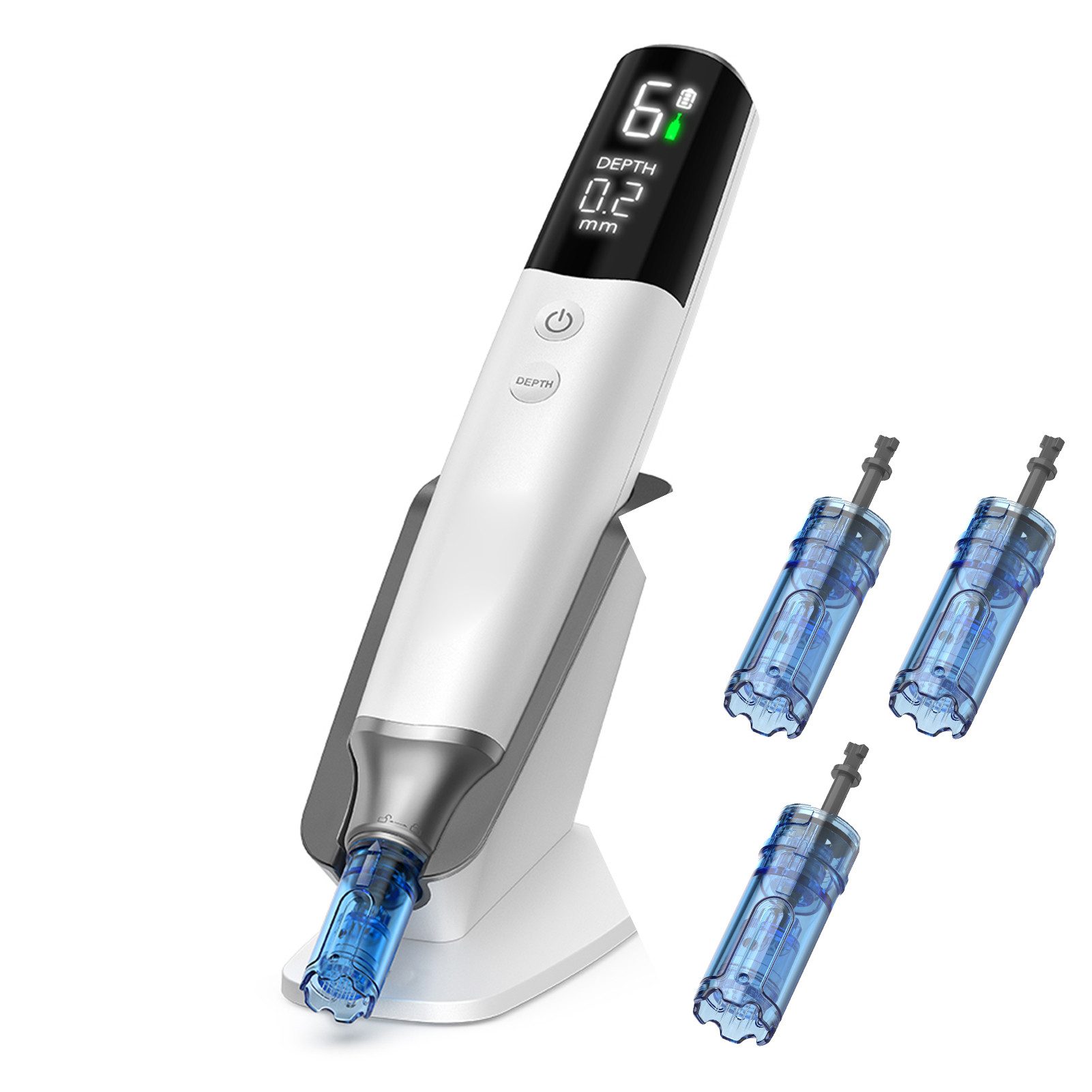 GARRYFIZH Micro-Needling Microneedling Pen,Needling Pen Dermapen, Verbessert Pigmentflecken, feine Linien und Aknenarben