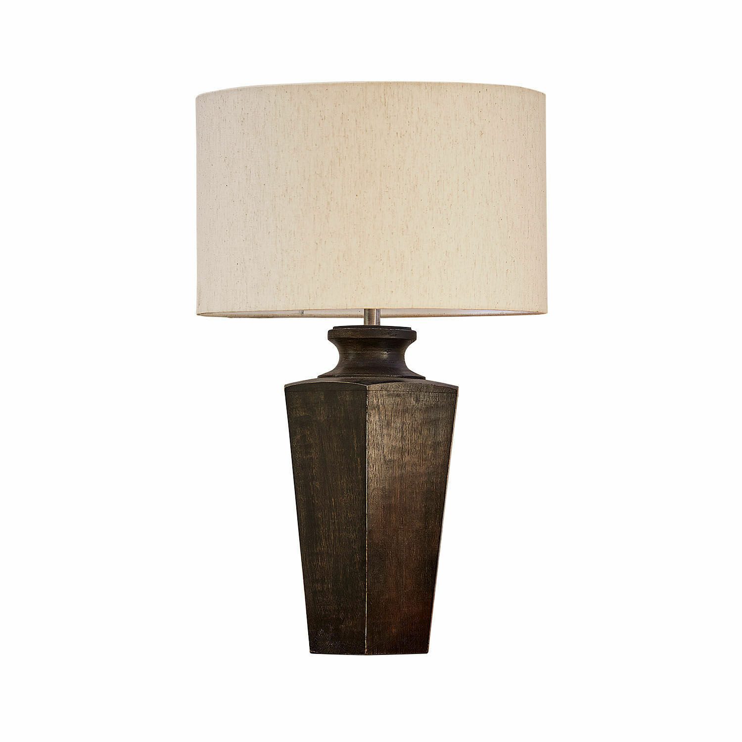 Mirabeau Tischleuchte Tischlampe Lyndhurst schwarz/beige günstig online kaufen